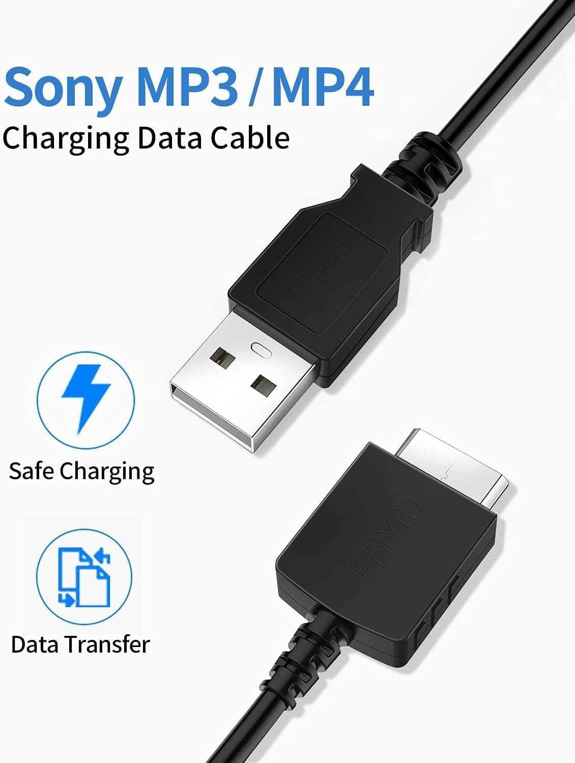 Master Cables Replacement Sony Walkman USB Charging and Data Transfer Cable for Walkman Models NWZ-A816, NWZ-A818, NWZ-A828, NW-A916, NW-A918, NW-A919, NWZ-610F Compatible with WMC-NW20MU Cable 5