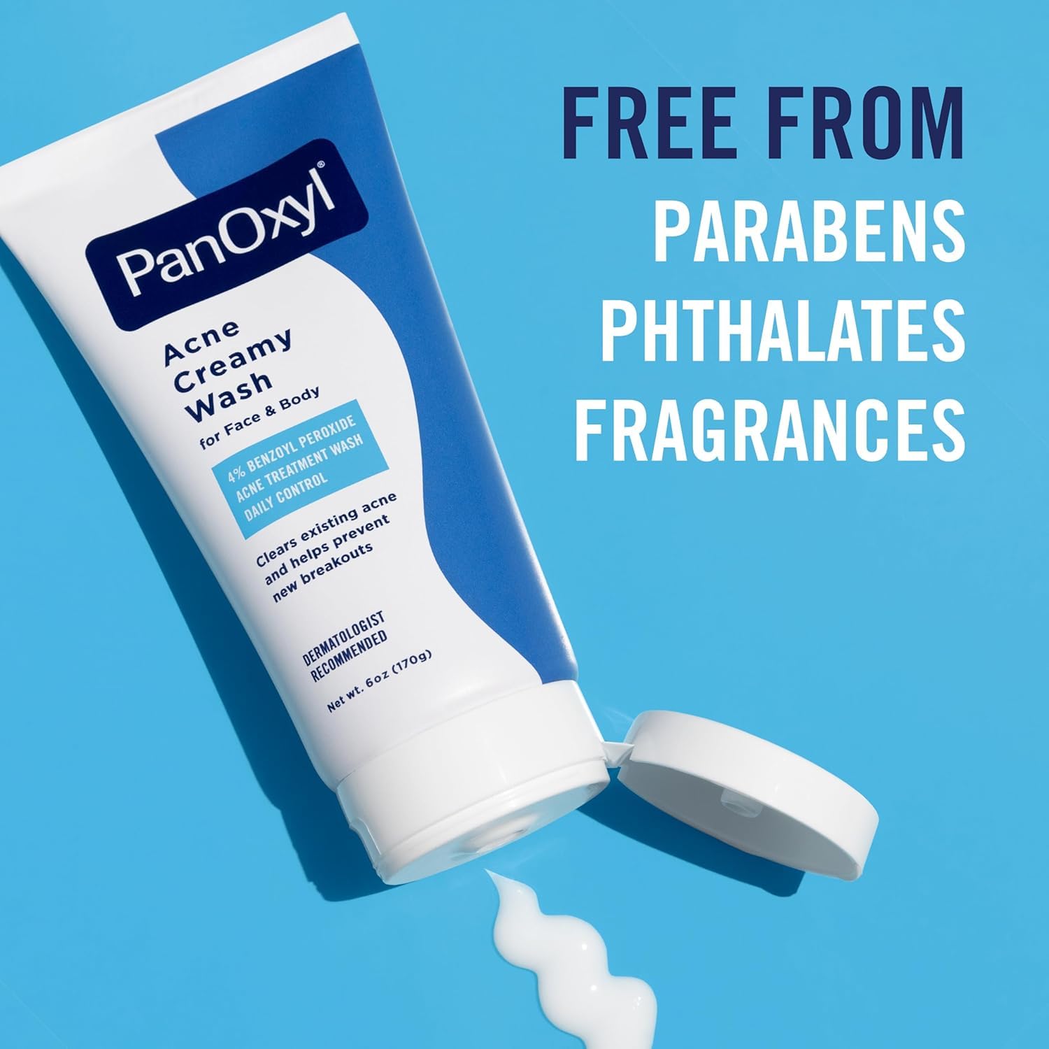 PanOxyl 4 Acne Creamy Wash, 4% Benzoyl Peroxide 6 oz (Pack of 10) 3