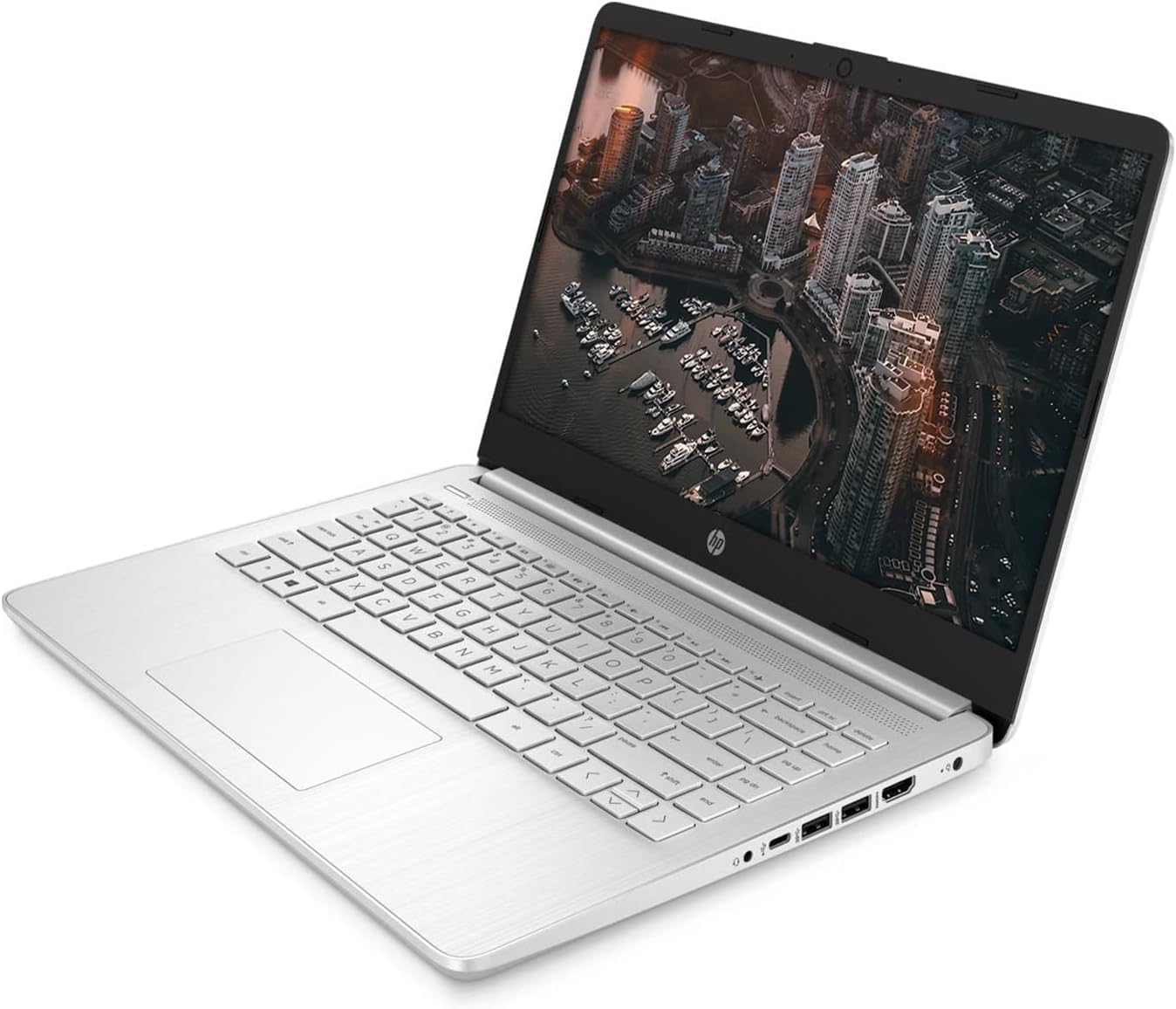 HP 14" HD Laptop, AMD Ryzen 5 5500U Hexa-Core Processor, 32GB RAM 1TB PCIe SSD, Bluetooth, Webcam, WiFi, SD Media Card Reader, Windows 11 Home, Natural Silver 4