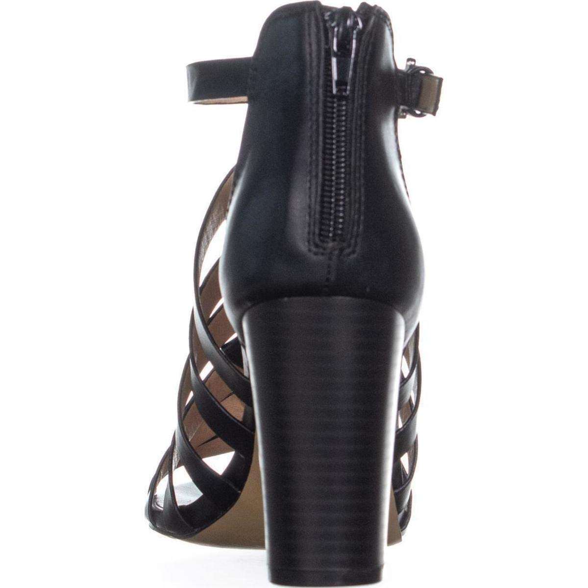 XOXO Women's Baxter Dress Sandal, Black, 7 M US 6