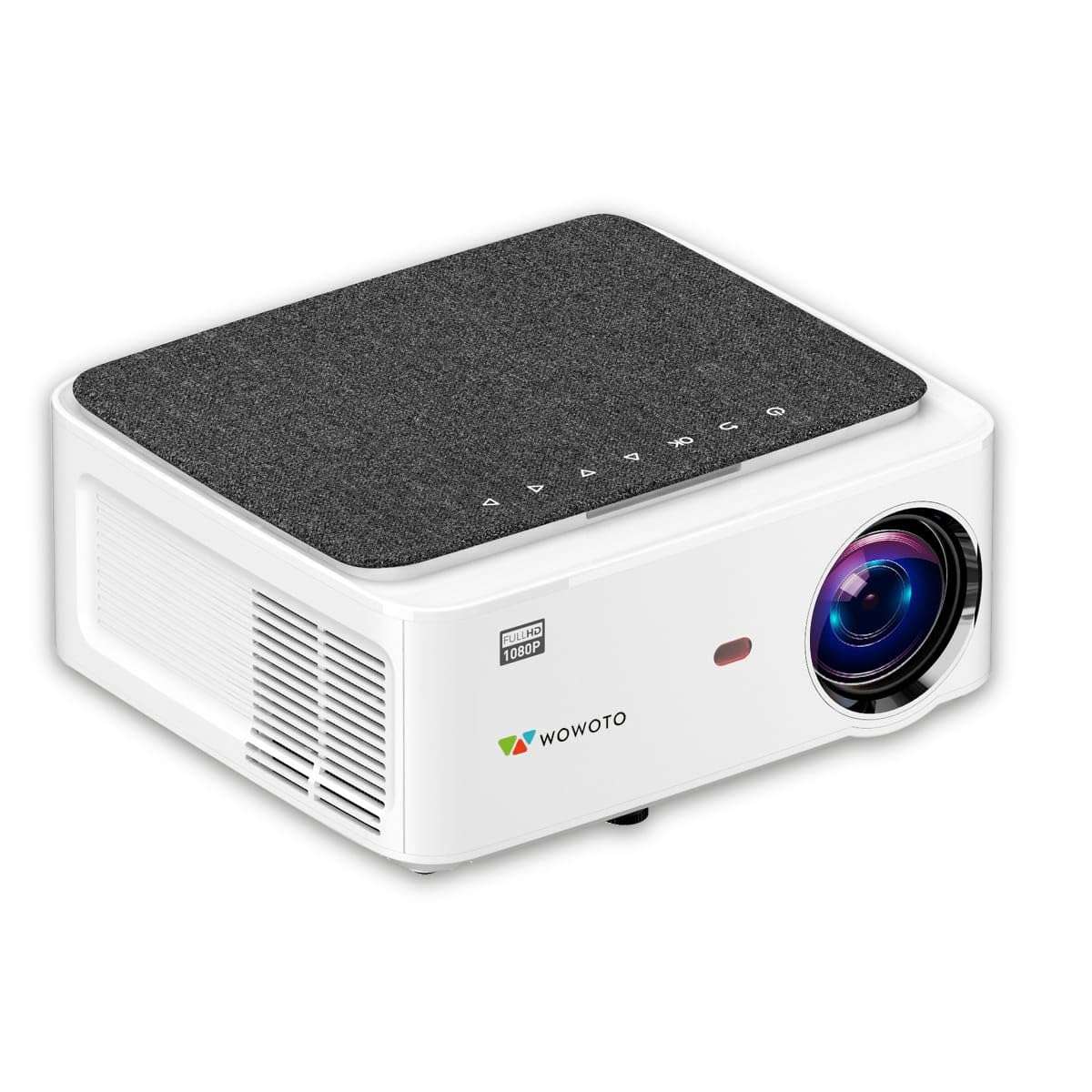 WOWOTO Crysta Pro Max Automatic Projector Android 9 | 6D Auto Keystone | 1GB RAM- 8GB ROM | FHD 1080p Native 4K Support | Ultra Bright 9000L & Wireless Mirroring | 5W speaker | Dolby, WiFi + Bluetooth 1