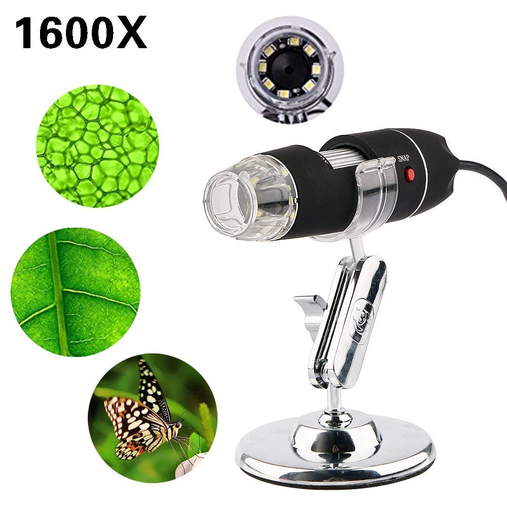 Microware 1600x 2mp Zoom Microscope 8 led USB Digital Handheld Magnifier Endoscope Camera 3