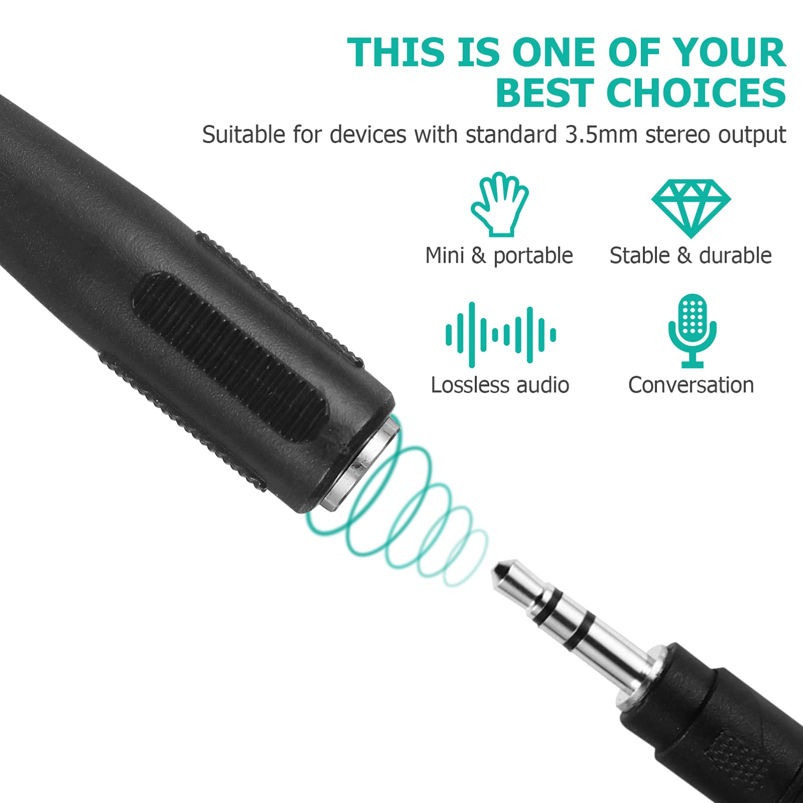 4pcs Solder Male Audio Earphone Adapter Audio Adapter Jack Plug Converter for Headphone 3.5mm to 2.5mm Coupler 4 Poles 3.5mm Adapter 3.5mm Female to 2.5mm Male Adapter 6
