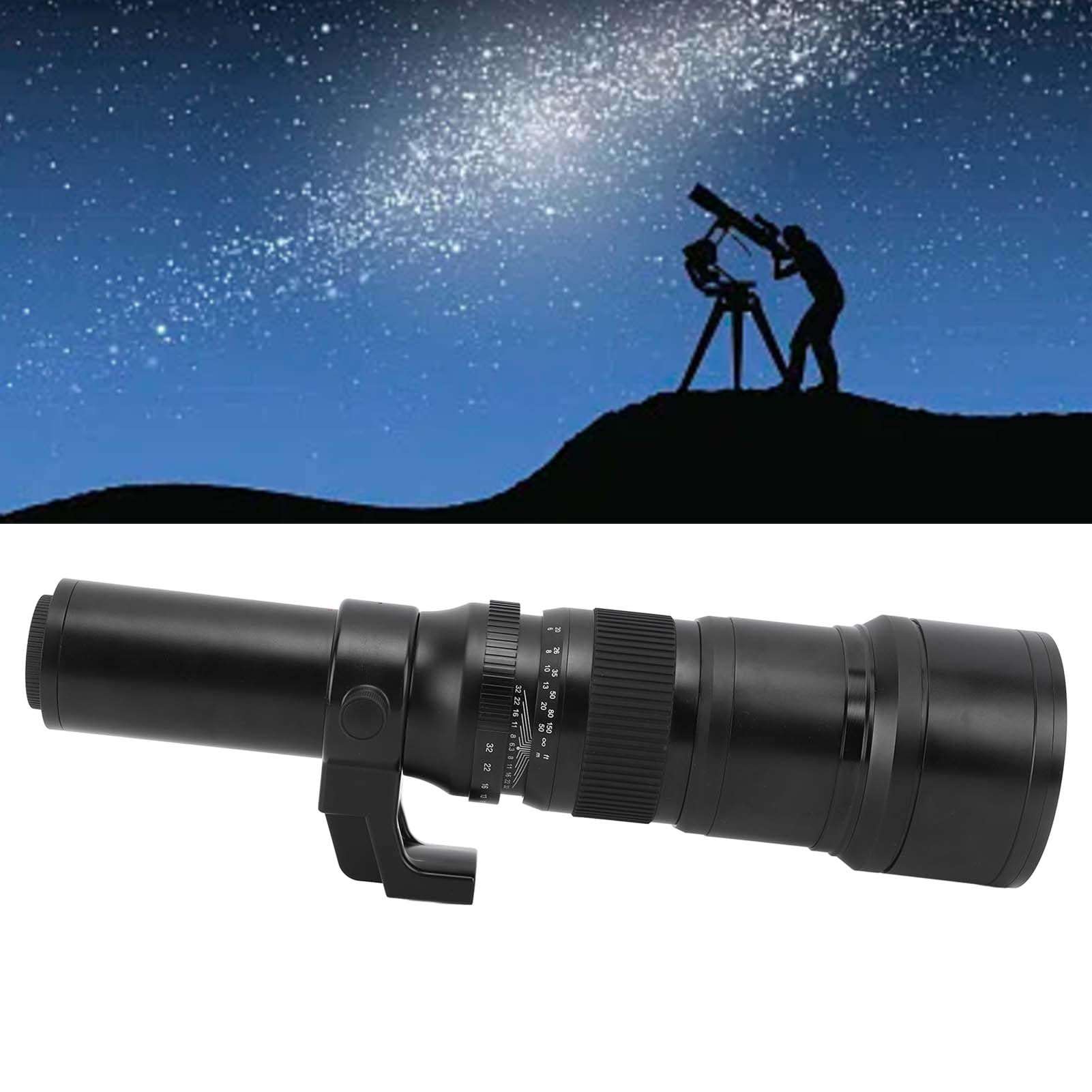 500mm F6.3 Fixed Focus Telephoto Lens, Manual Prime Focus Telephoto Lens with T2 AI Adapter Ring, for Nikon DSLR Cameras Astronomical Scope Telescope Photography (Black) 5