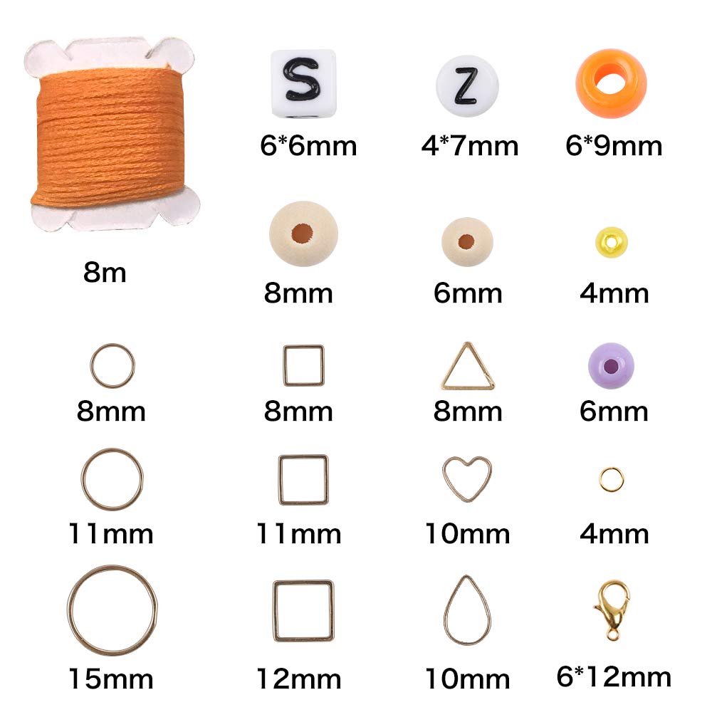 Friendship Bracelet Making Kit, 48 Multicolor Embroidery Floss, Letter Beads, Seed Beads, Spacer Beads for Friendship Bracelets, Crafts and Jewelry Making 2