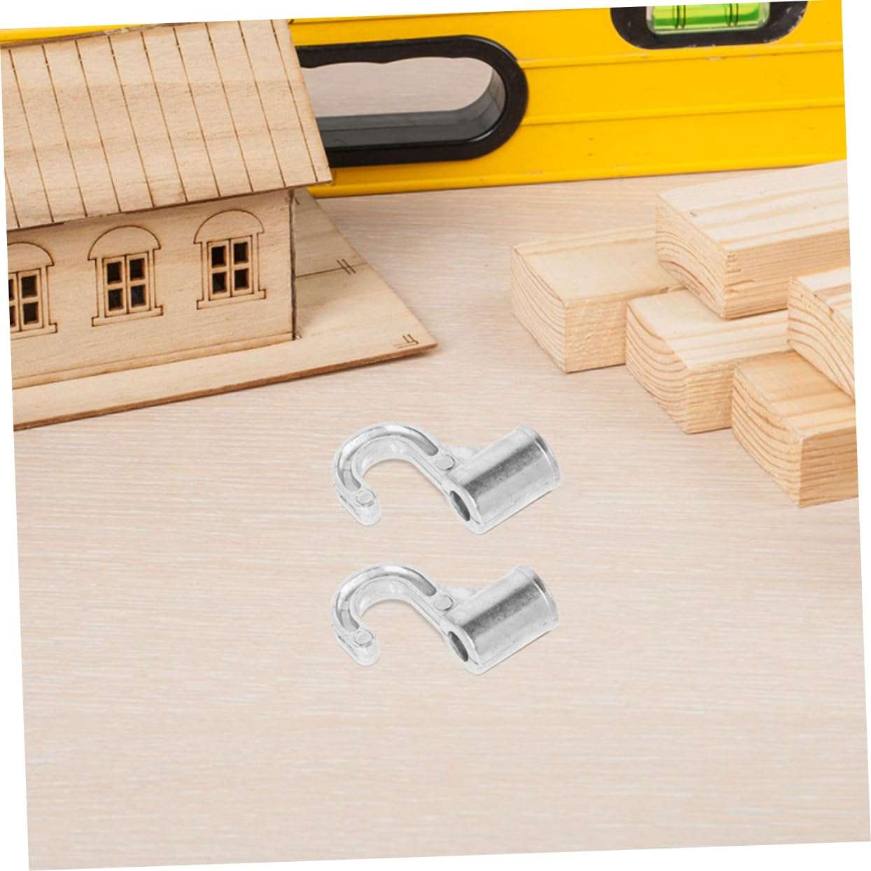 Gadpiparty 4pcs Aluminum Alloy Wardrobe Closet Rod Hooks Durable Hanger Hooks for Hanging Clothes Coats Belts Scarves Ideal for Modern Closet Organization 5