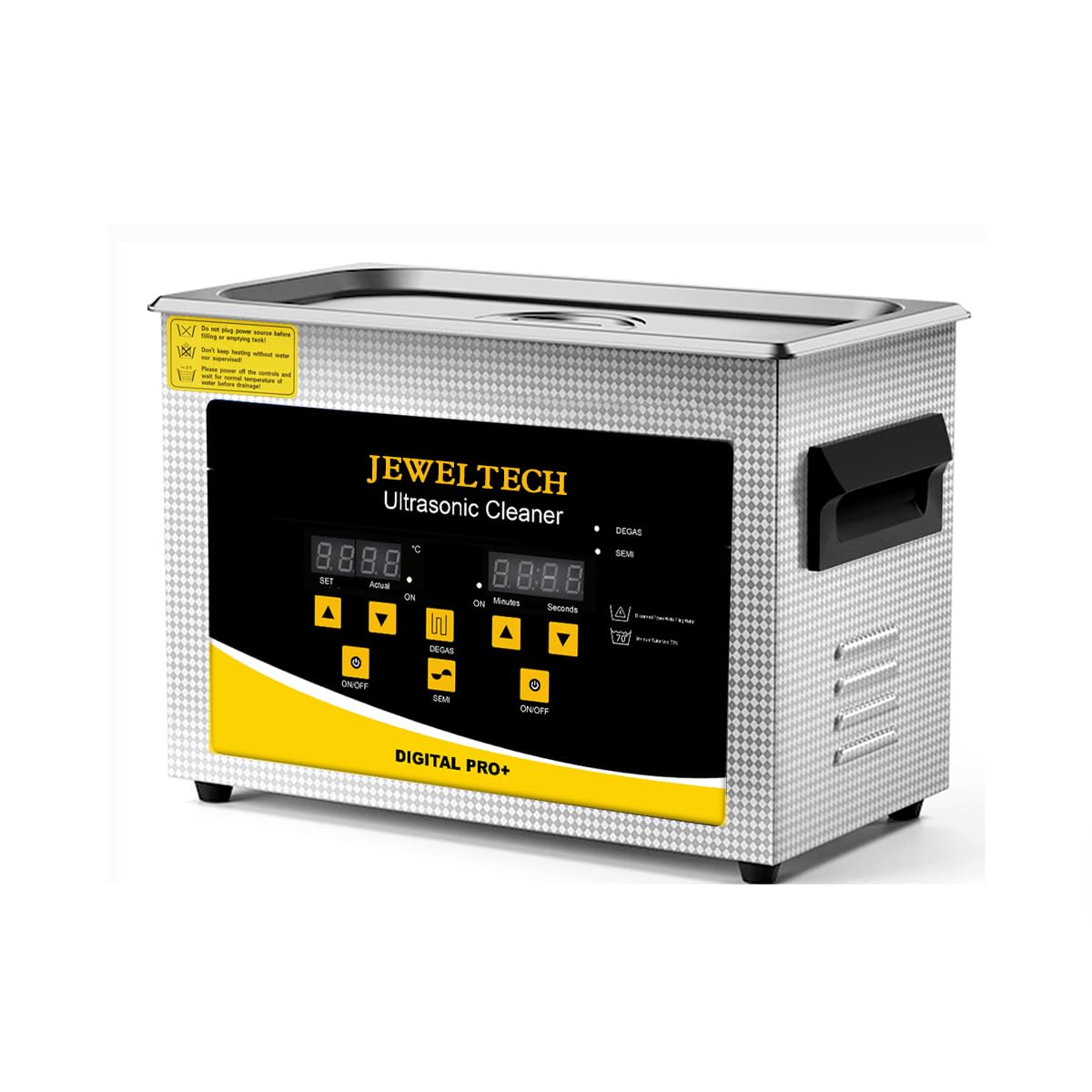 JEWELTECH Digital Pro+ Ultrasonic Cleaner Machine, 2L Capacity, Professional Grade, 42000kHz, Digital Timer and Heater, for Jewelry, Dental Tools, Optical Instruments, Lab Equipment (4.5L) 6
