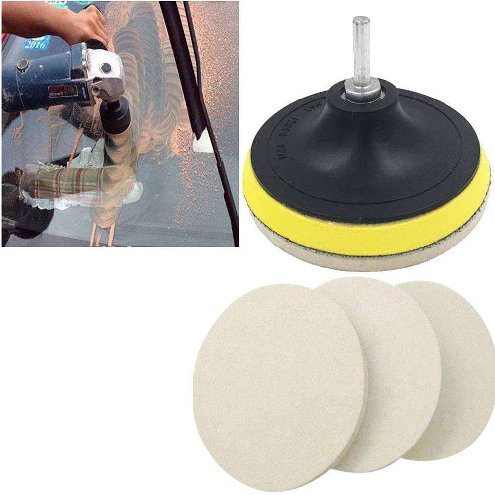 Diy Crafts 12516 India 152 100 Grm Cerium Oxide, Backing Pad, Universal Nut & Wool Polishing/ Buffing Pad, Multicolor, 100 Piece 3