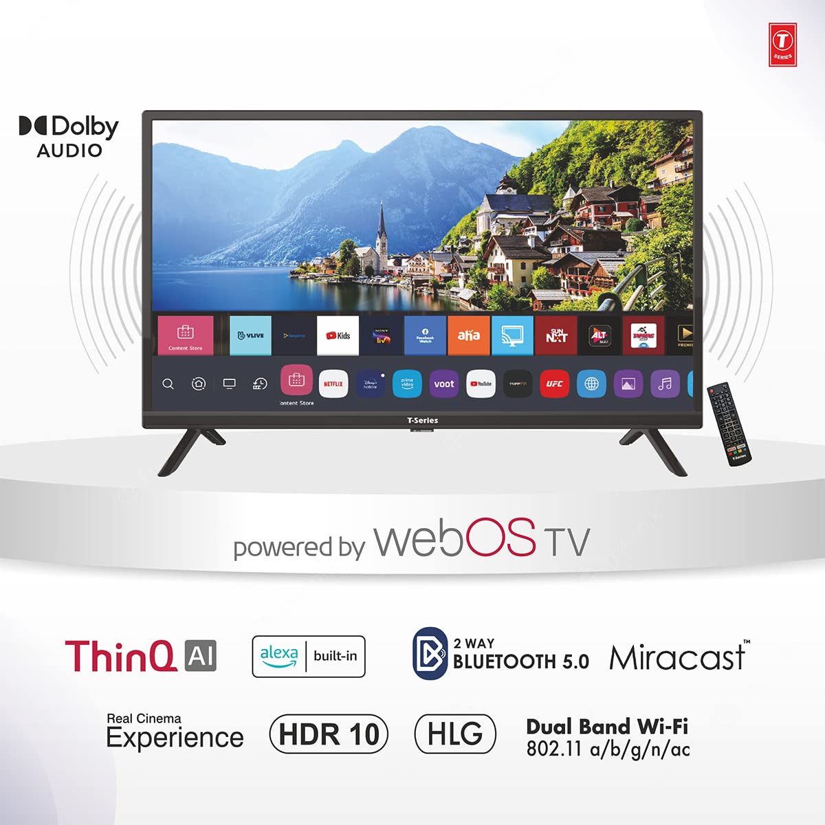 T-Series 80 cm (32 inch) HD Ready LED Smart Android TV (32TWO 300H) WebOS 3