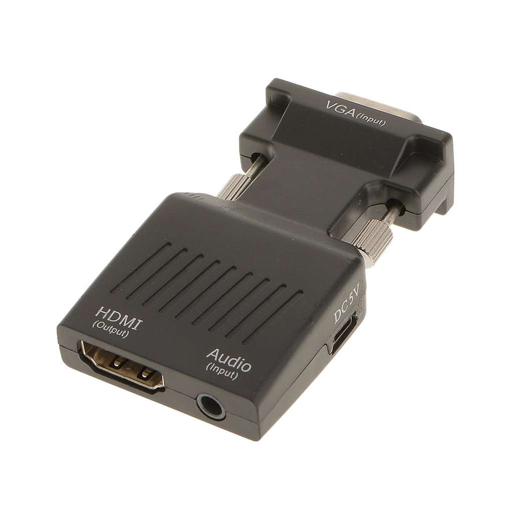 Generic 1080P VGA Male to HDMI Female HDTV with 3.5mm Audio USB Plug Cable Adapter 3