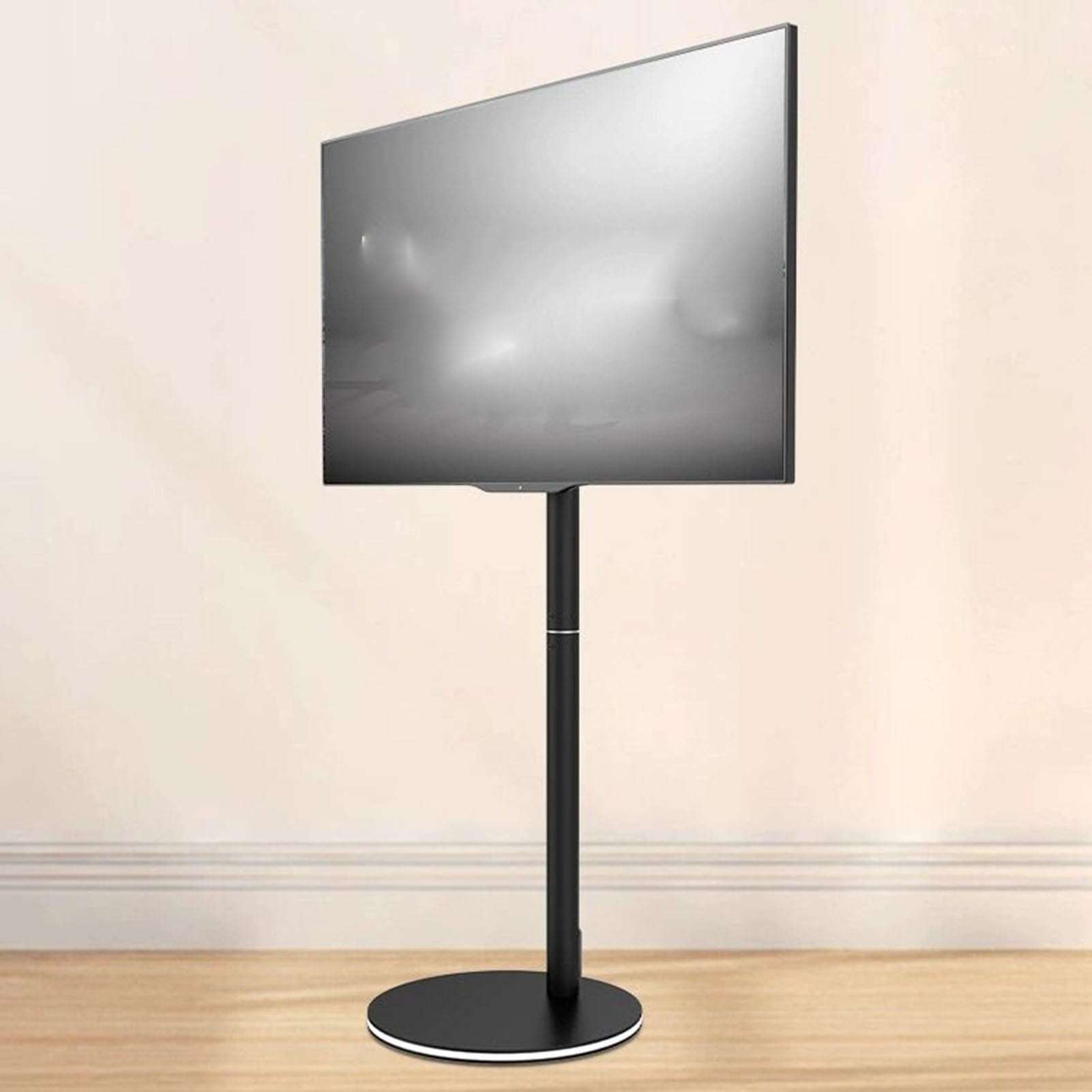 Monitor Mount,tv Wall Mount, TV Floor Stand with Light - LCD TV e Floor Stand, Swivel TV Stand Mount with LED Lights, with Cable Management 1