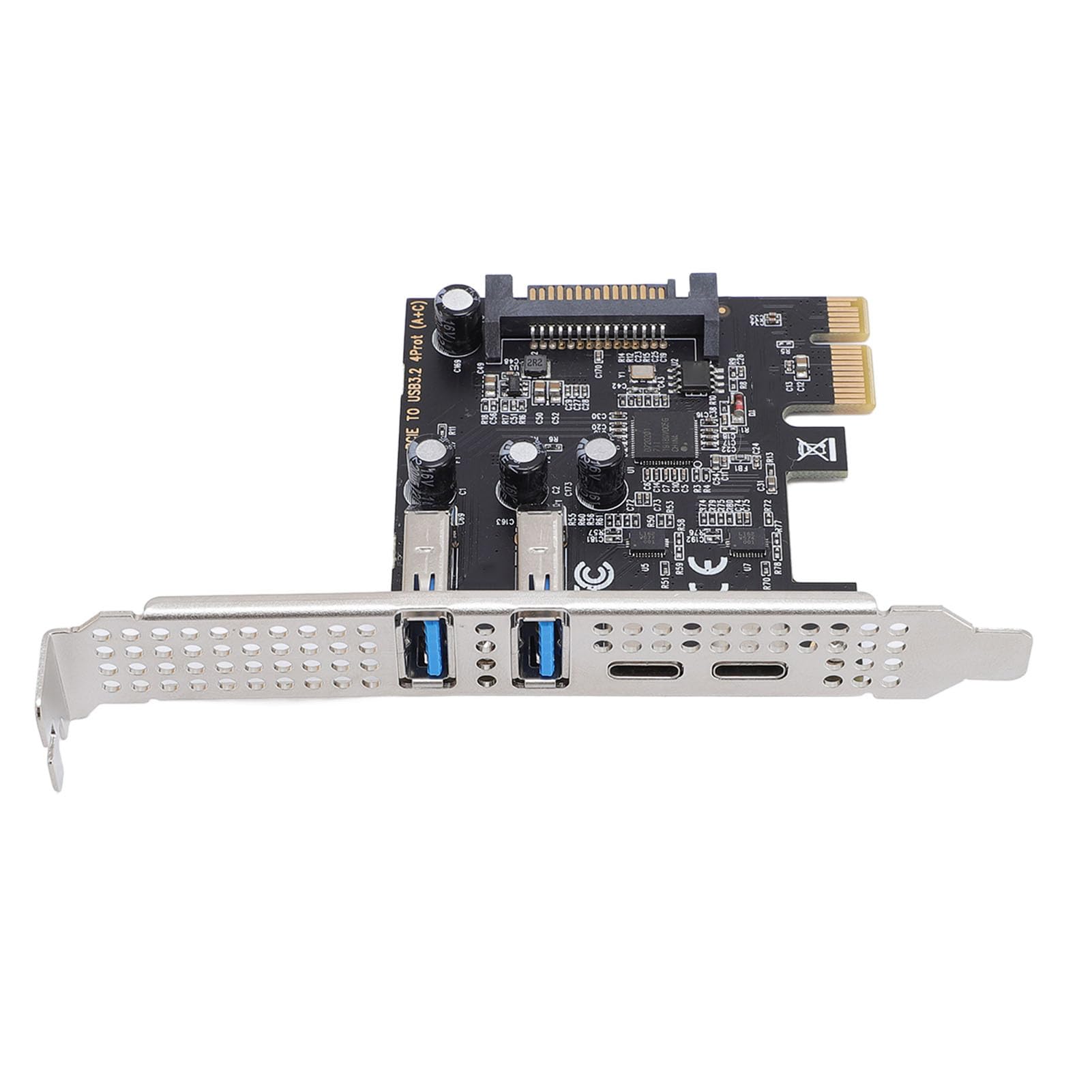 Sanpyl PCIE to USB and Type C Expansion Card 5Gbps Serial ATA Interface Support X1 X4 X8 X16 for Desktop PC, Wide Compatibility with Multiple Systems 5