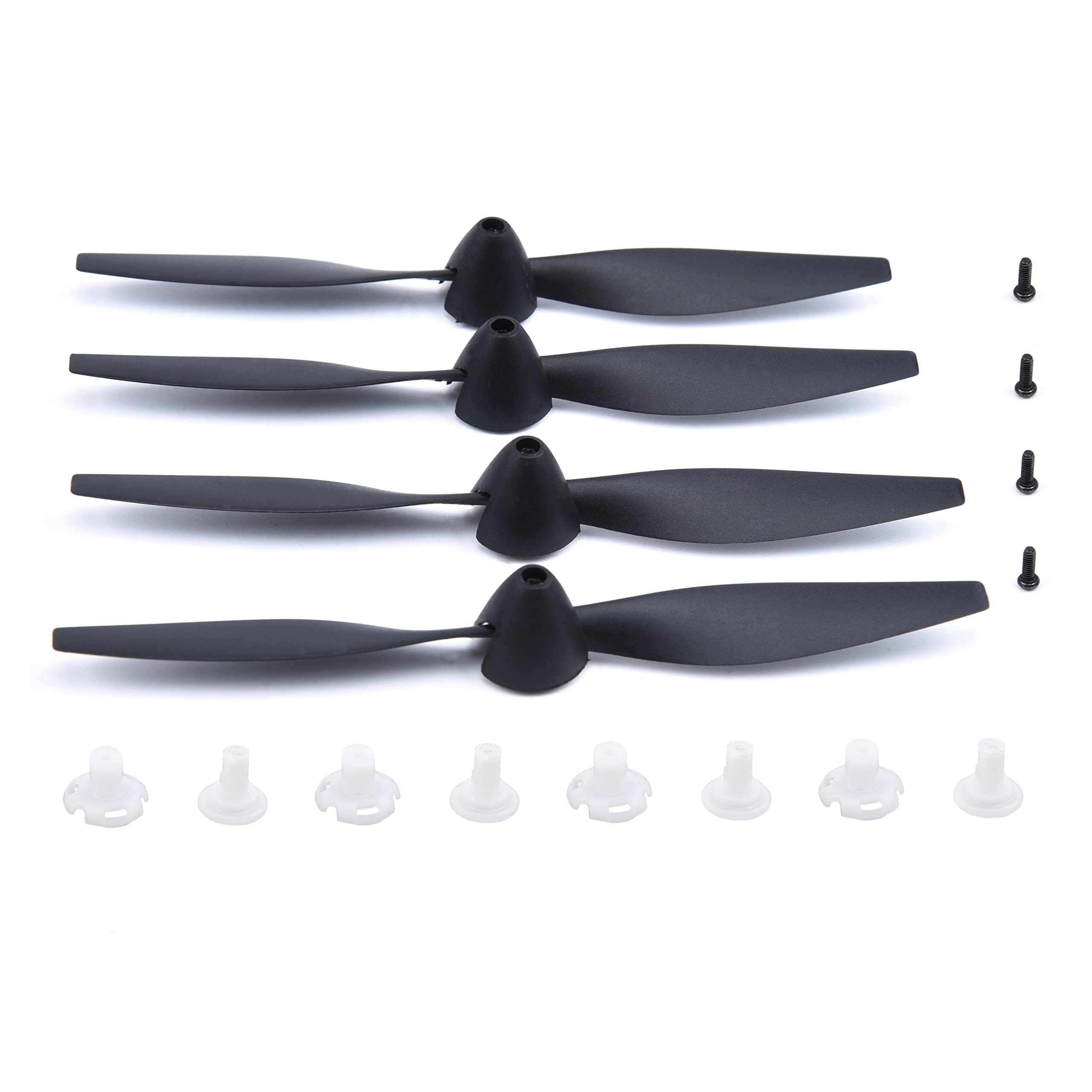 YoungRC RC Spare Propellers with Propeller Savers and Adapters RC Airplane Propellers for TR-C385 4 Channel TR-C285G RC Airplane(4PCS) 4