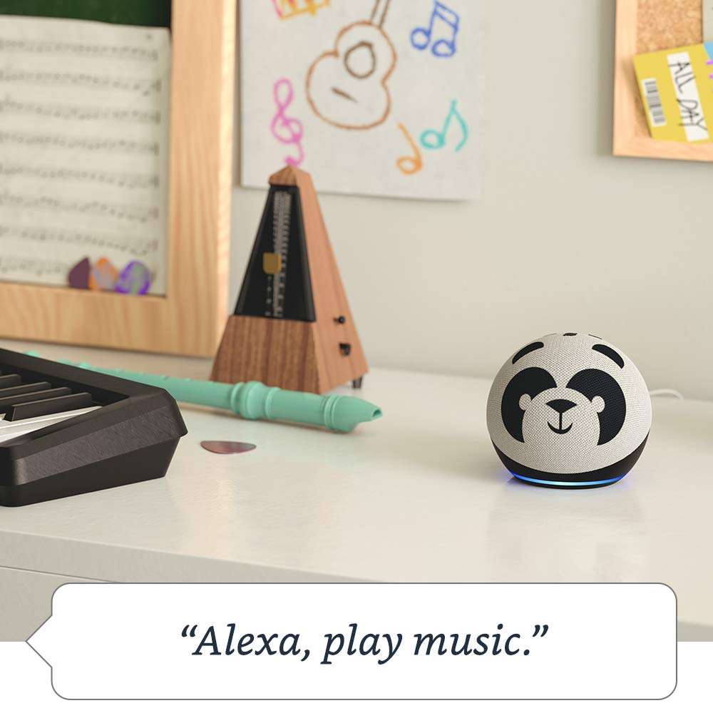 Echo Dot (4th Gen, 2020 release) Kids | Designed for kids, with parental controls | Panda 2