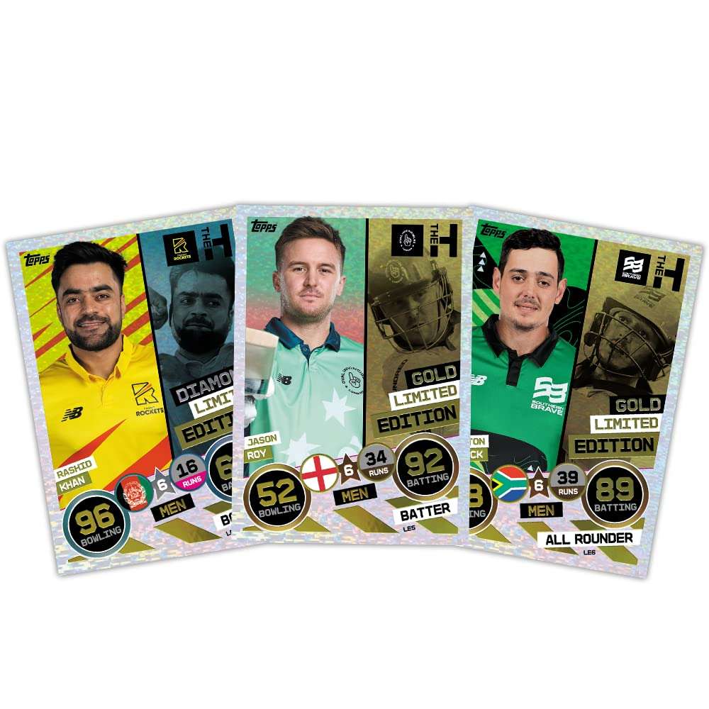 Topps Cricket Attax 2022 - Trading and collectable top Card Games for Families - Multipack (Pack of 4) 4