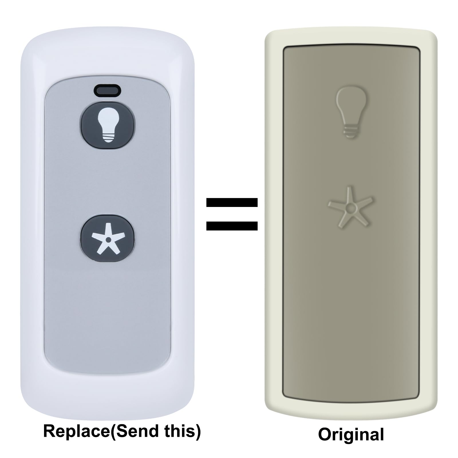 New Remote Control Replacement for Hampton Bay Hunter Universal Ceiling Fan Remote Control 340887 3