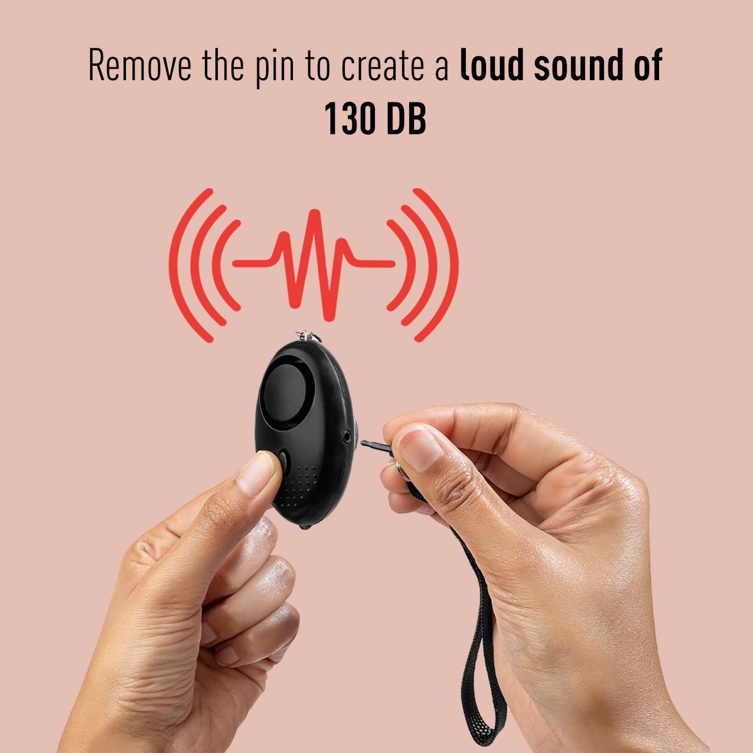 IMPOWER Self Defence Emergency Alarm in Keychain with Pepper Spray for Women Safety – (Pack of 1) | Security Personal Protection Devices for Women, Girls, Kids & Elderly | SOS Alarm with Light 5