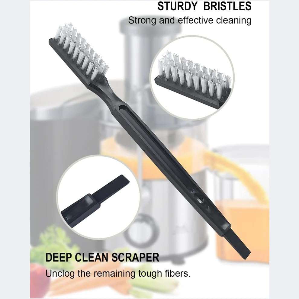 VITACEA Multifunctional Crevice Cleaning Brush Set, Gap Cleaning Tools, Black, 2-Pack 6