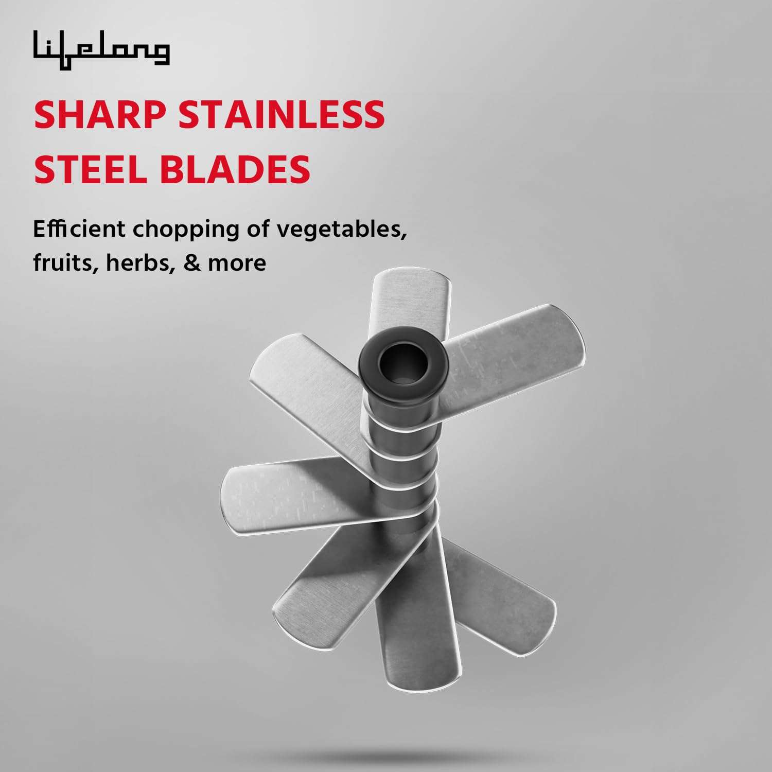 Lifelong Push Chopper 650ml | Compact and Efficient Vegetable, Onion, and Garlic Chopper, Essential Manual Kitchen Cutter for Quick and Easy Food Preparation, Ideal for Small Kitchens and Meal Prep 4