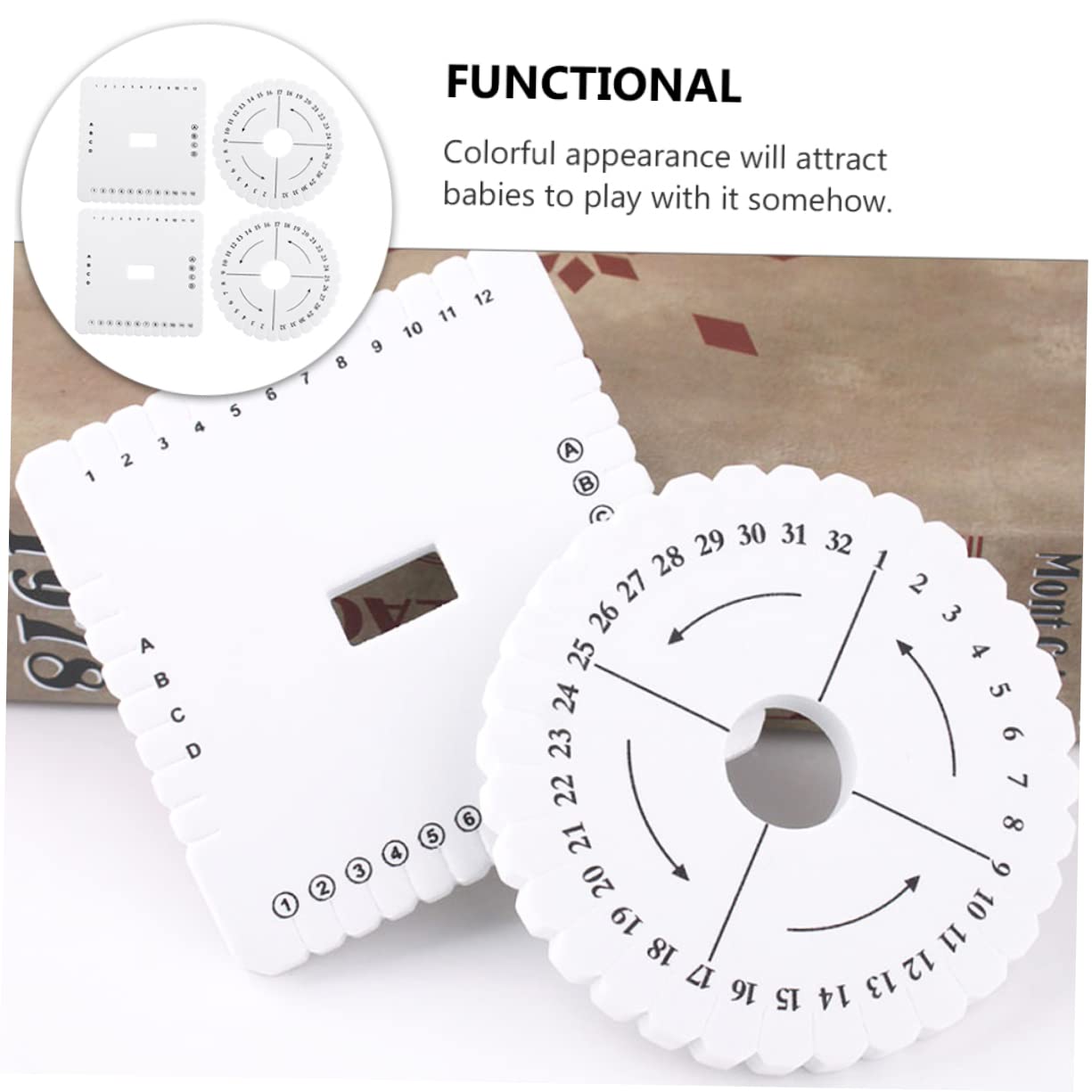 GRADENEVE 2sets Hand Embroidery Tools Set Bracelet Making Board Bead Bracelet Making Kit 4pcs*2 4