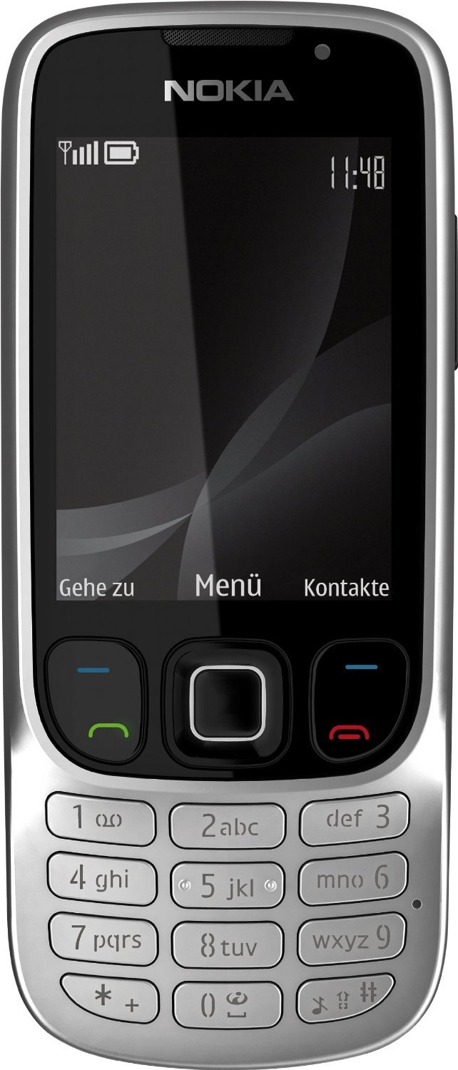 Nokia 6303i Classic 55MB (GSM Only, No CDMA) Factory Unlocked 2G Cell Phone - International Version (Steel)