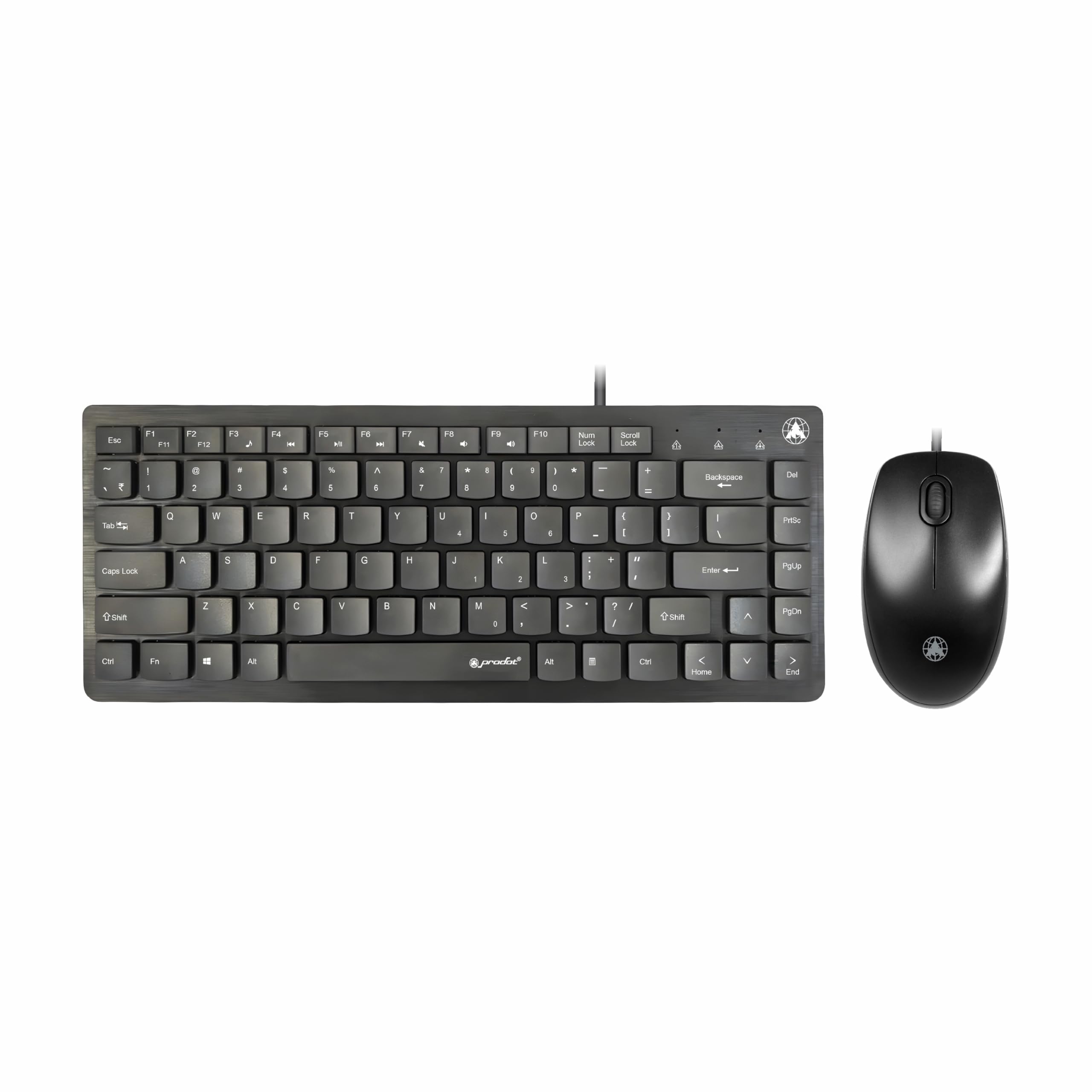 Prodot Laptop Size Chicklet Mini Keyboard and Mouse Combo for Computer, Laptop, PC 1