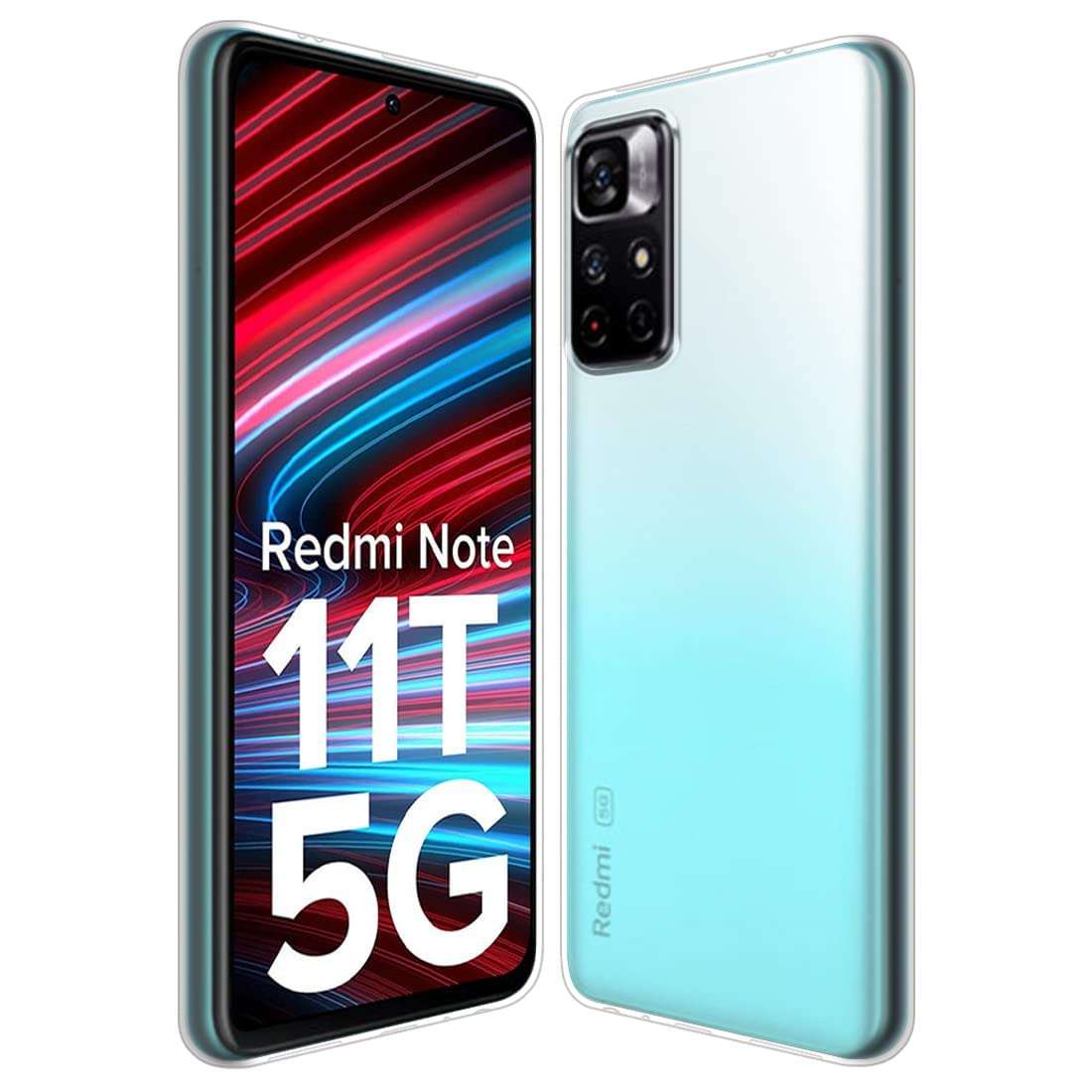 JGD PRODUCTS for Redmi Note 11T 5G / Poco M4 Pro 5G Premium Transparent Soft Silicon Back Cover [Transparent] Crystal Clear 1