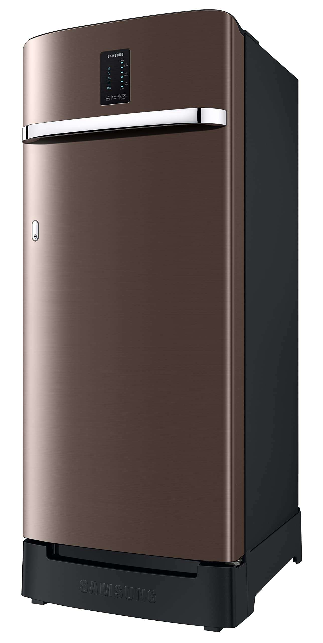 Samsung 215L 4 Star Inverter Direct-Cool Single Door Digi-Touch Refrigerator (RR23C2F24DX/HL,Luxe Brown) Base Stand Drawer 2023 Model 4