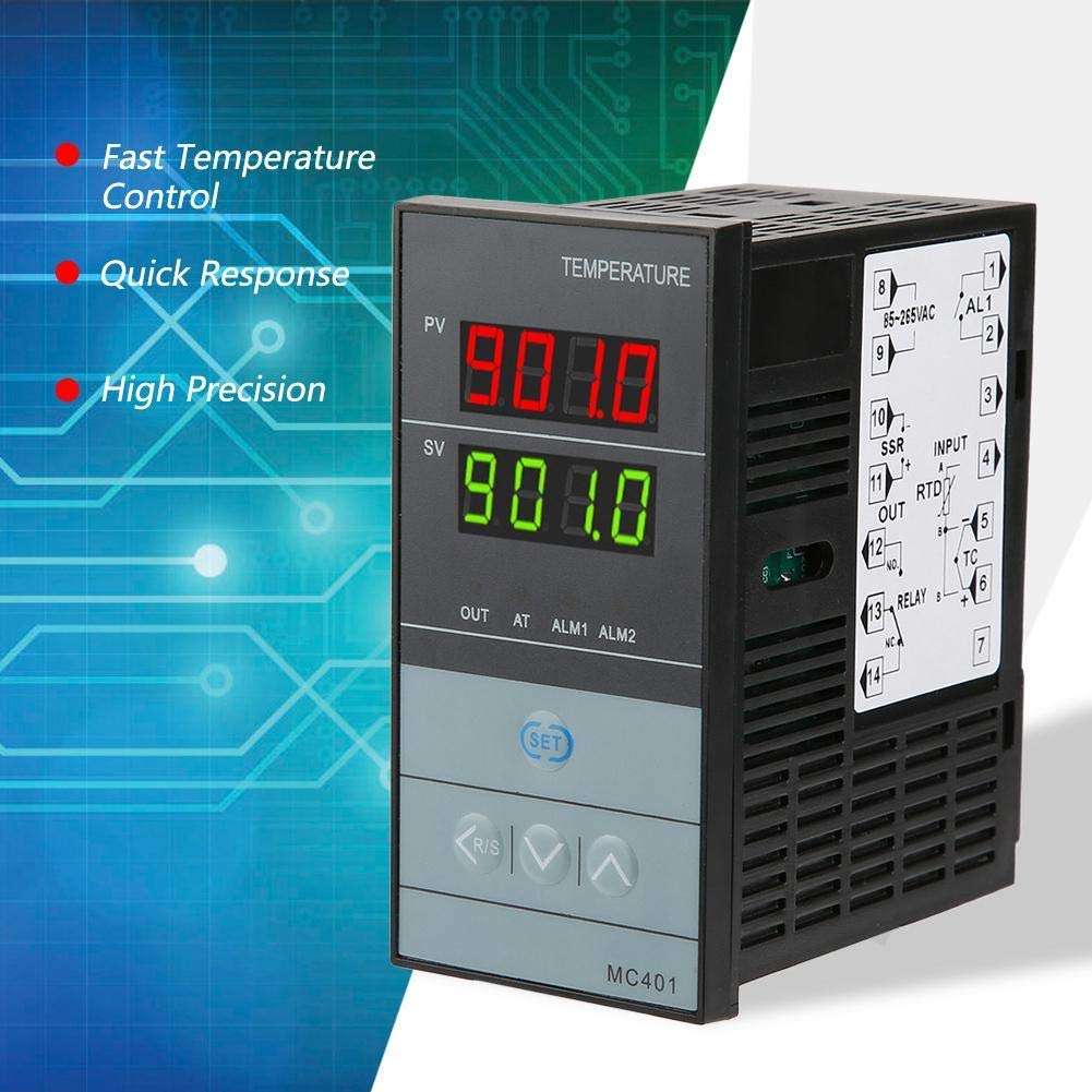 LONGJUAN-C Relay Temperature Controller, Digital PID Temperature Controller Thermostat Relay SSR Output Thermoregulator for Electric Power Food Incubators Ovens Equipment Relay Module 3