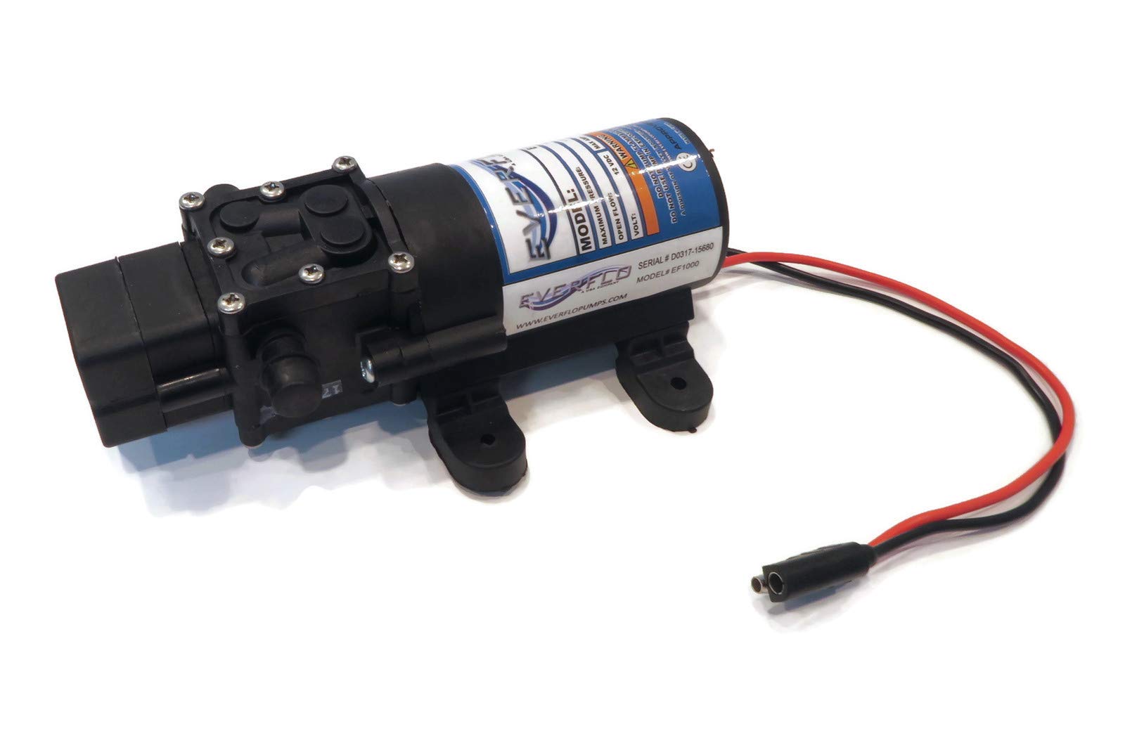 EVERFLO 12 Volt 1.0 GPM Diaphragm Water Transfer Pump for Motorhomes / Trailers by The ROP Shop