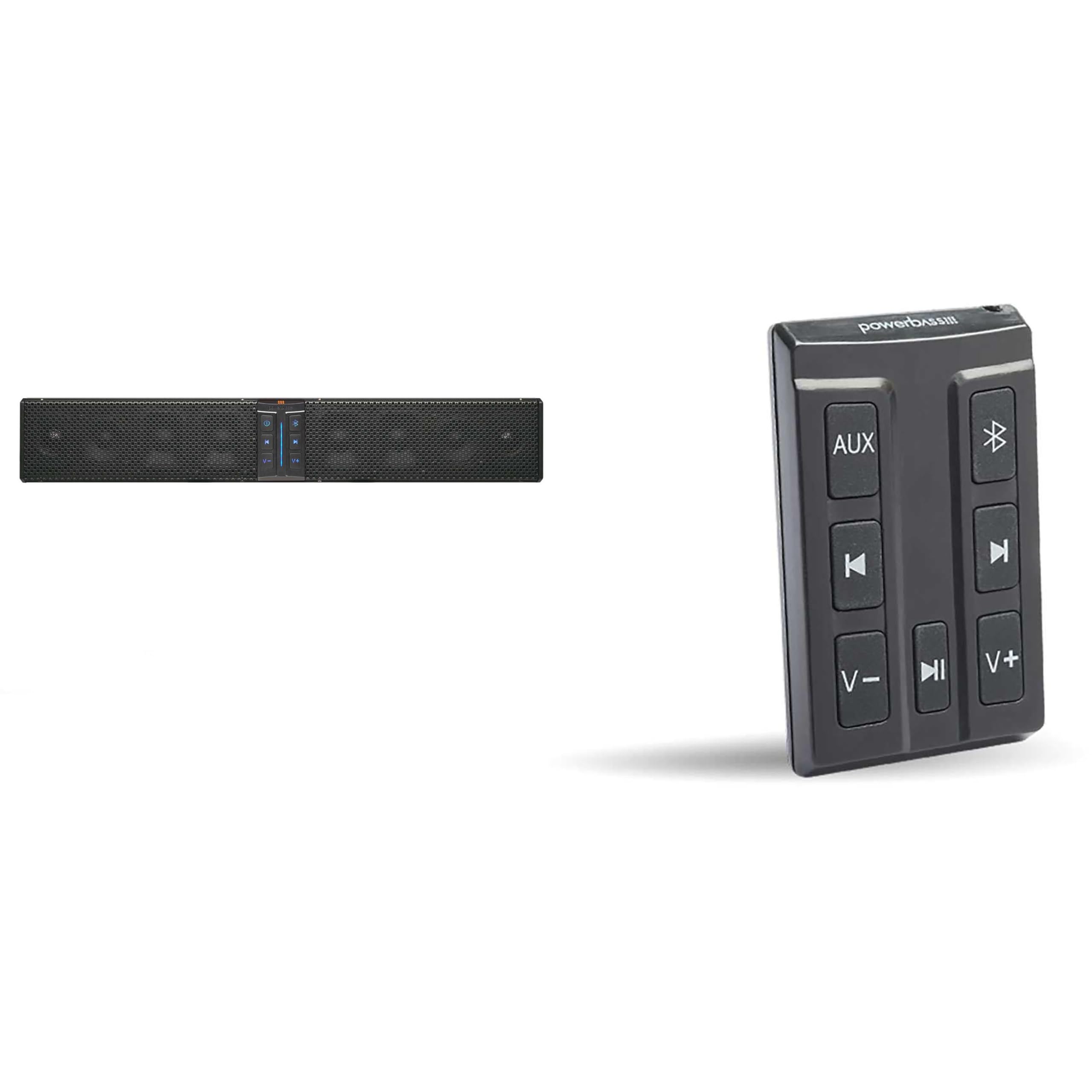 PowerBass XL-850-8 Speaker System Bluetooth Powersports Sound Bar with XL-SBCONRF - XL Soundbar External Wireless Controller 1
