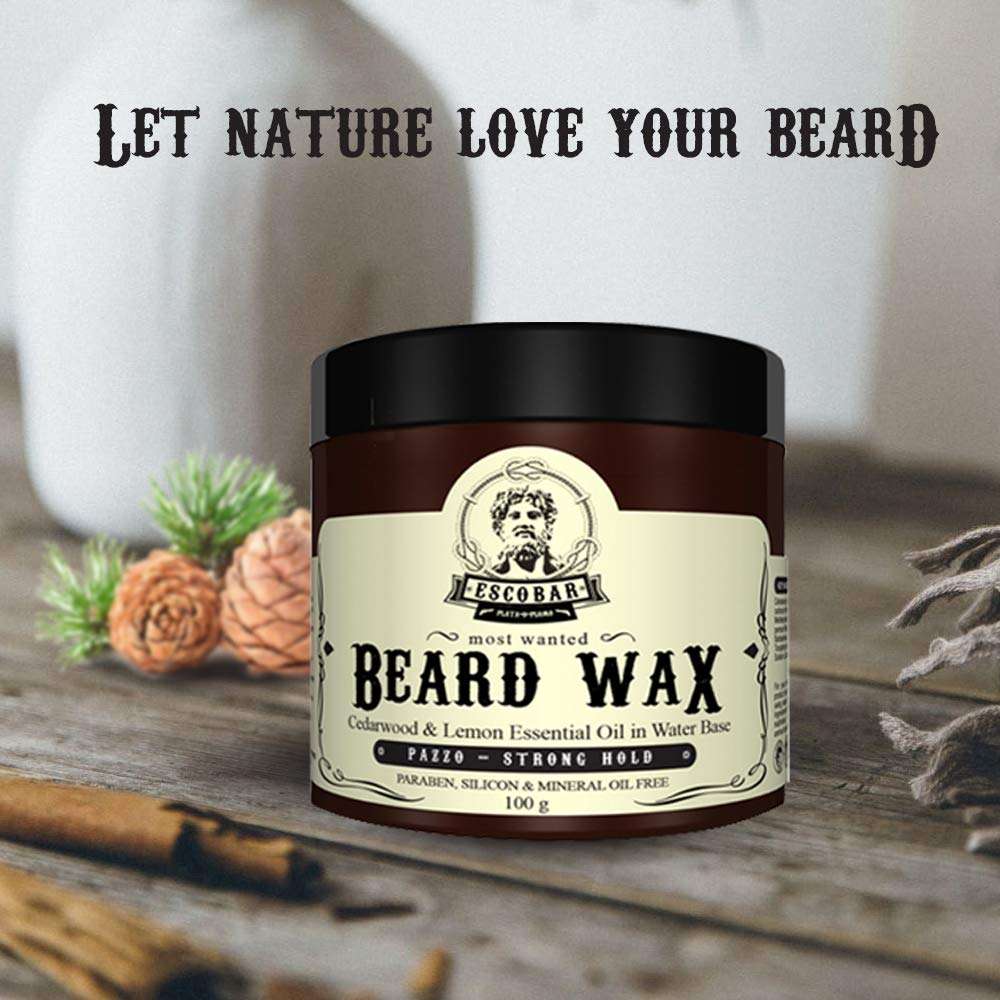 Escobar De Tan Face Scrub & Beard Wax For Remove Blackheads, Pimple, Beard Make Shine, Men, 200gm Each, Pack of 2 5