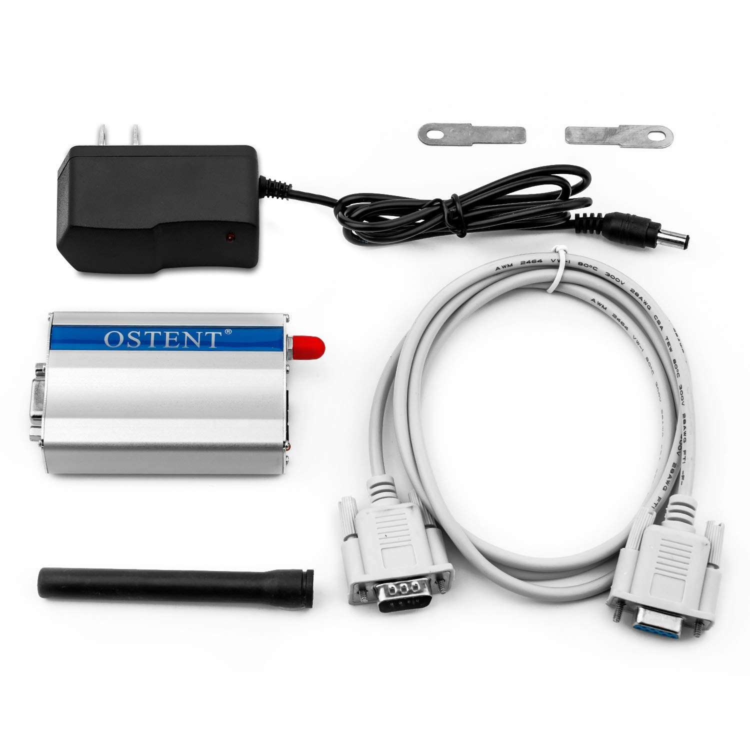 OSTENT Quad-Band GSM GPRS Modem COM/RS232/Serial Port TCP/IP SMS MMS Voice Call Power Adapter Compatible with Wavecom Q24PLUS Module US Plug 4