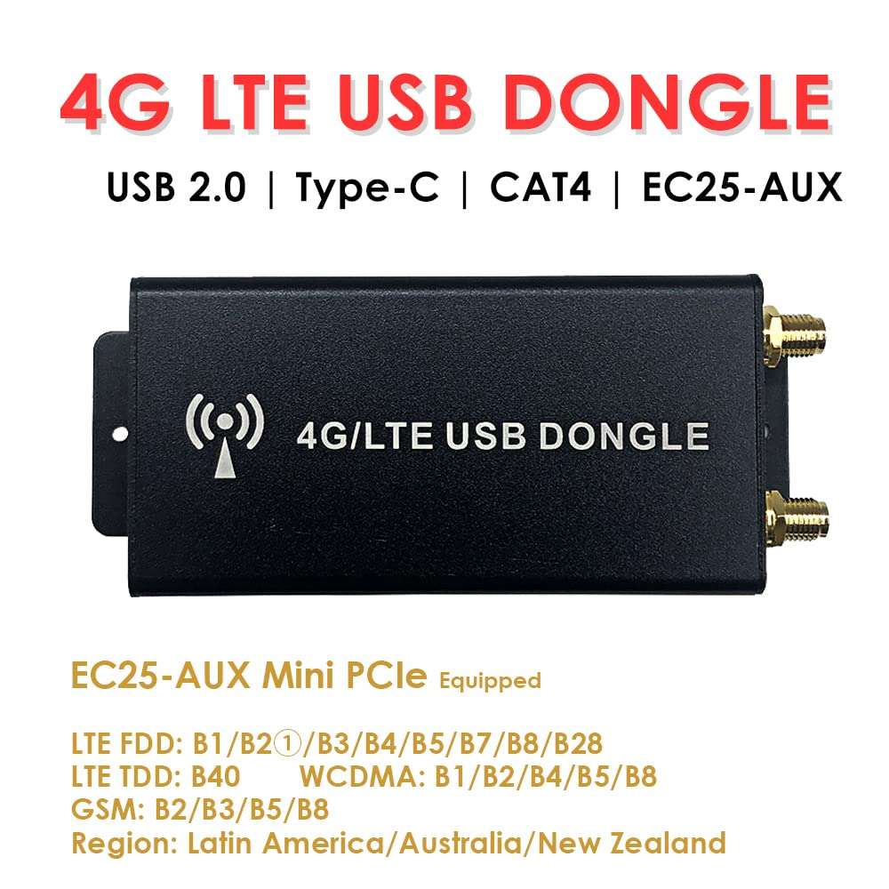 EXVIST 4G LTE Dongle W/EC25-AUX Mini PCIe IoT/M2M-optimized LTE Cat 4 Module SIM Card Slot for Australia Latin America 2