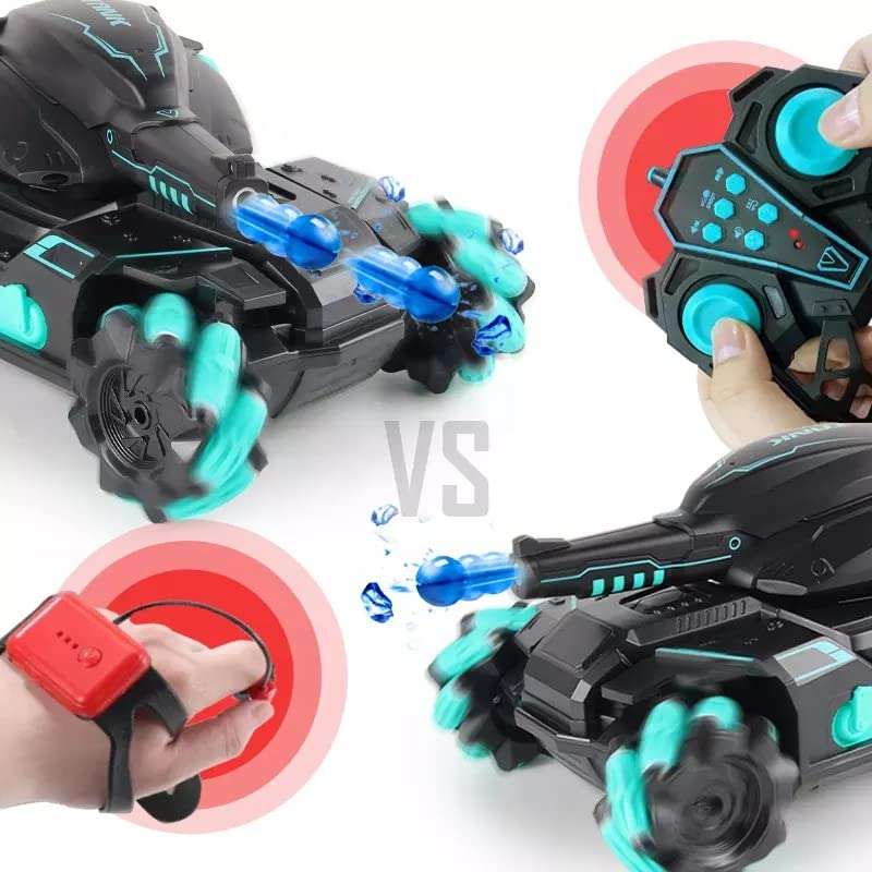 Blaze Cloud RC Tank Kids Military Toys Water Shots ? ?? 4WD Hobby RC Cars for Adults & Children, 1:12 Scale 3000mAh Rechargeable Battery 4x4 Monster Truck, Nerf Tank Cool Toy Gift for Boys & Girls 3