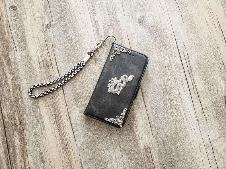 Dragon phone leather wallet case for iPhone X XS XR 11 12 13 14 15 16 Pro Max Galaxy S24 S23 S22 S21 S20 Ultra Note 20 10 Plus Mn1620 3