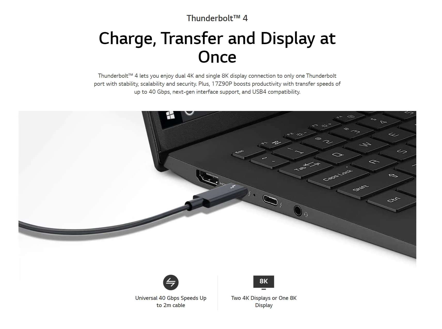 LG Gram 17 Ultra-Lightweight Laptop, 17" IPS WQXGA (2560 x 1600) 16:10 DCI-P3 99% Display, Intel Evo i7-1195G7, 2X Thunderbolt4, 20 Long Battery Life, Wi-Fi 6, Webcam (16GB 4266MHz RAM | 2TB PCIe SSD) 5