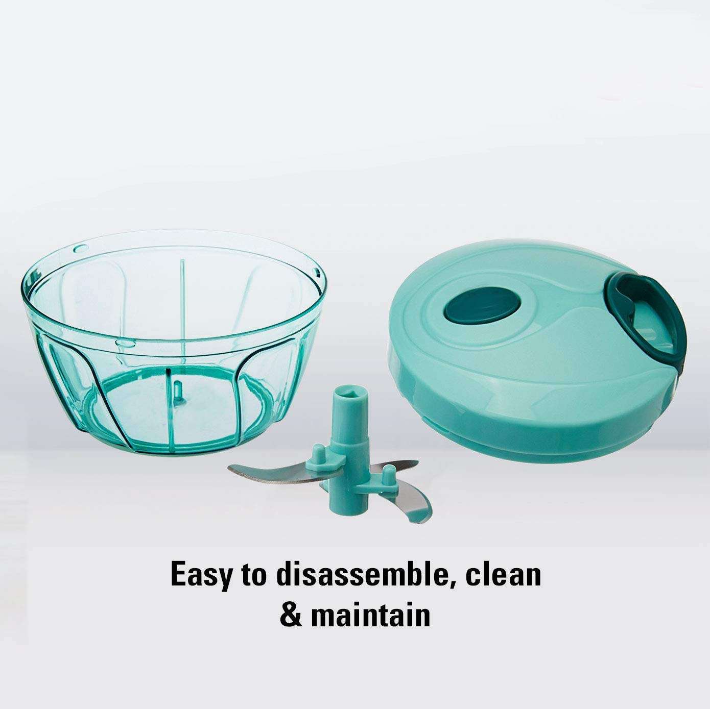 VIRTUAL WORLD Mini Chopper ABS Plastic Quick Vegetable Multicolor 5