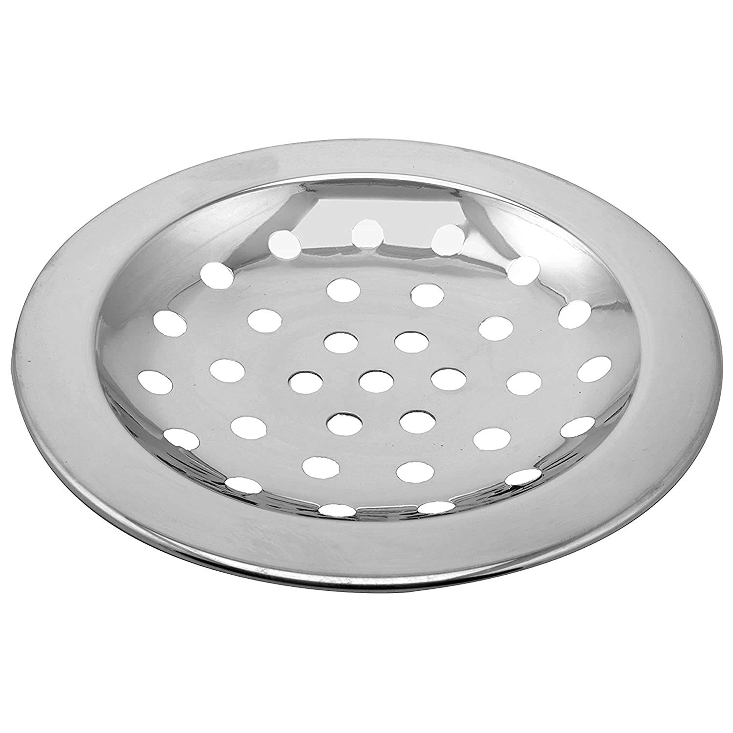 Klaxon Stainless Steel Round Bathroom Floor Drain Water Drain Grating (Floor Jali) (Silver)