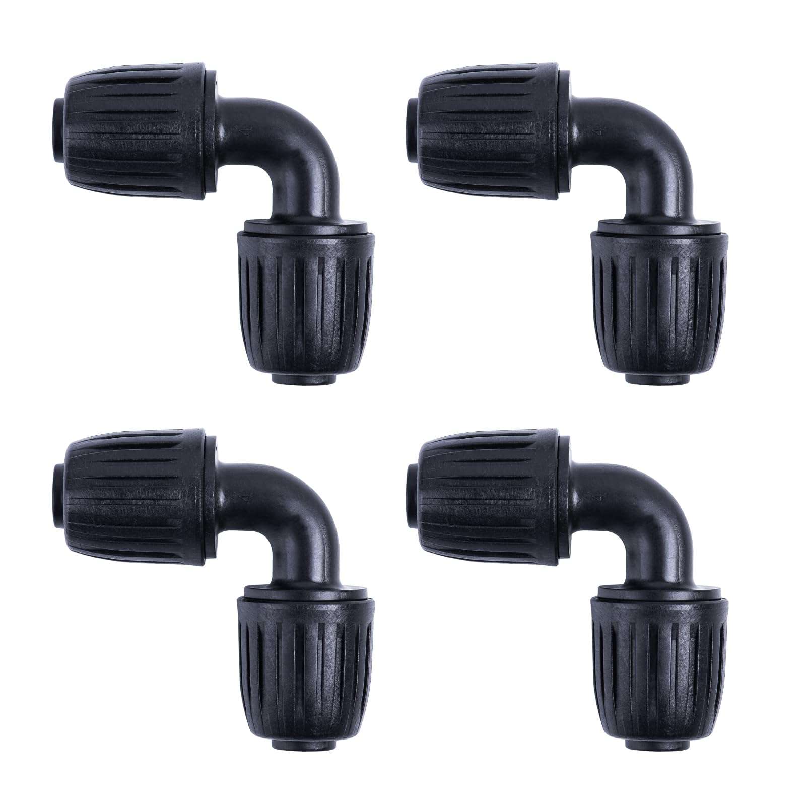 Yogayet 10 PCS Drip Irrigation Fittings Kit Barbed Tubing Connectors 1/2" to 1/4" (1/2" ID x 0.65" OD) - Anti-Drop, Locked Design - Essential for Drip Hose in Home Garden and Lawn Supplies 1