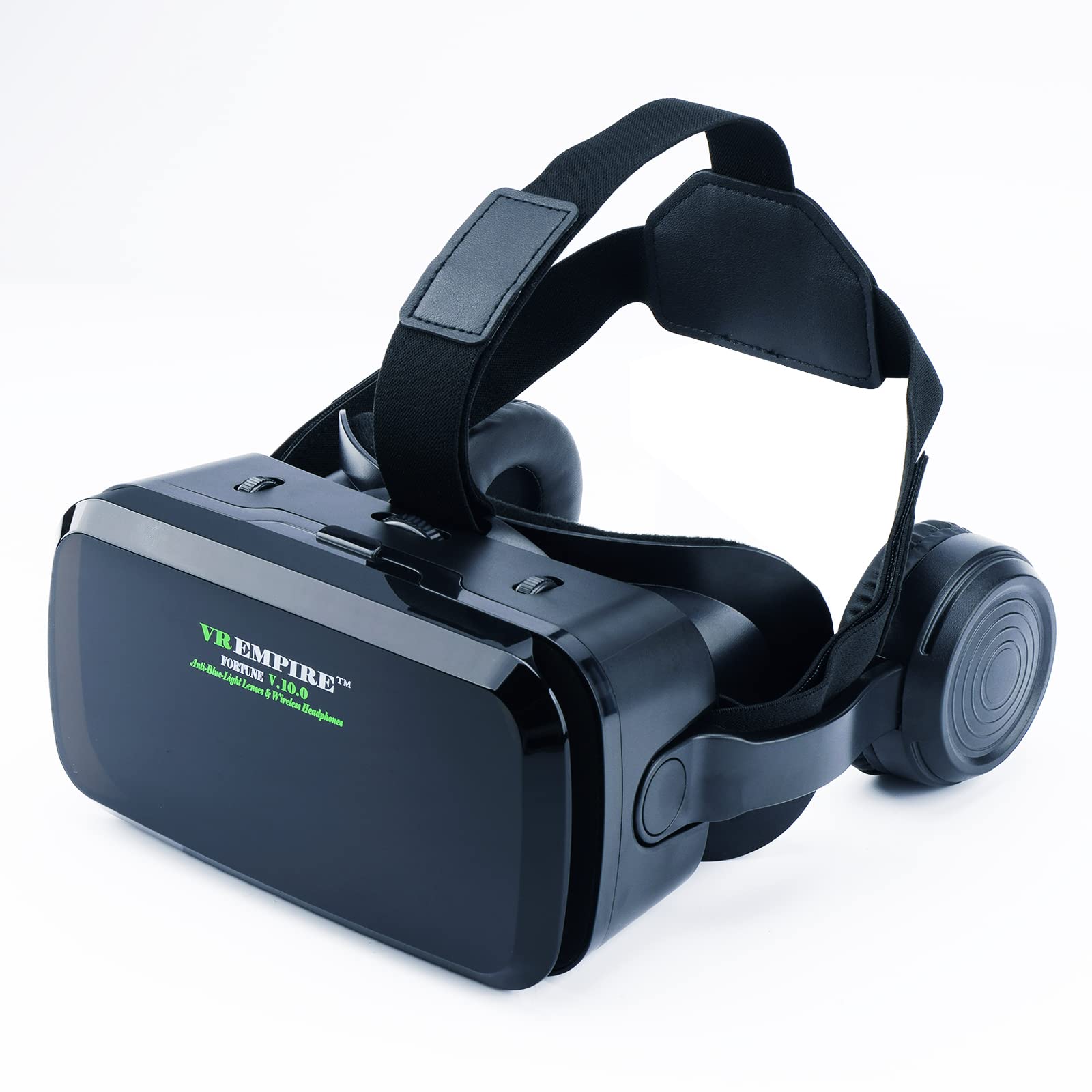 VR Headset Virtual Reality Headset 3D Glasses with 120°FOV, Anti-Blue-Light Lenses, Stereo Headset, for All Smartphones with Length Below 6.3 inch Such as iPhone & Samsung HTC HP LG Etc. (B) 1