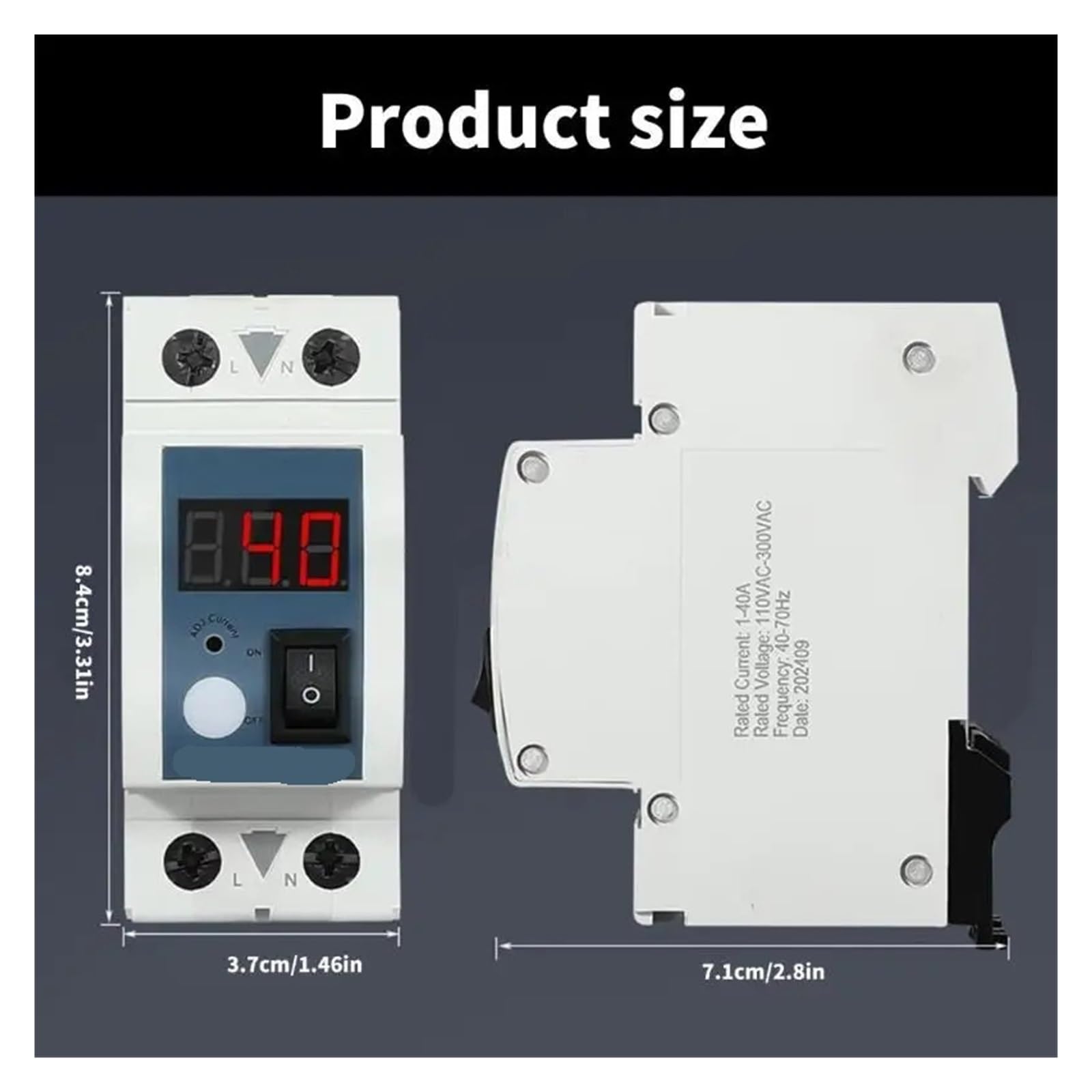 Adjustable Current Limiter 40A Circuit Protections Device Current Limiting Break 6