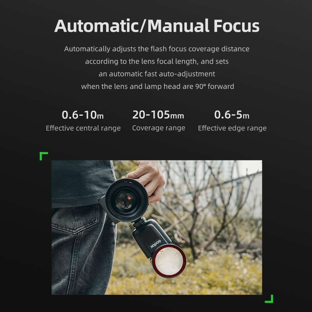 Godox V1C Flash V1-C USA Version Round Head Camera Flash, 2.4G TTL Flash, 1/8000s HSS, Built-in Lithium Battery, 10 Level LED Modeling Lamp, 1.5s Recycle Time 4