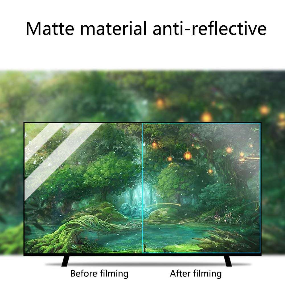 Anti-Glare TV Screen Protector, Eye Protection Blue Light Filter Film Relieve Eye Strain and Sleep Better - 23 Size, Accept Customization,32 in 698 x 392mm 2
