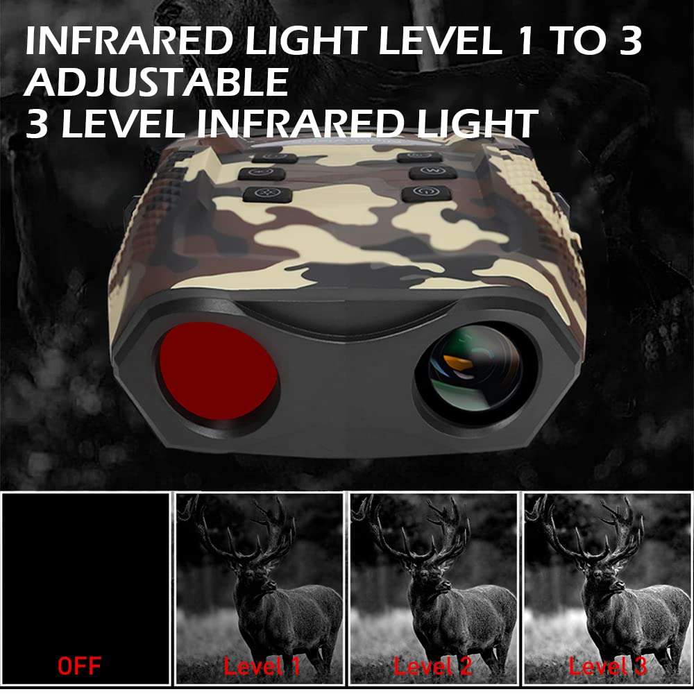 DUEBEL Digital Night Vision Goggles, 4K Night Vision Binoculars for Adults, can Save Photo and Video | 656yd Range, 8X Digital Zoom | Tactical Color Perfect for Hunting, Survival Gear, Security Etc. 5
