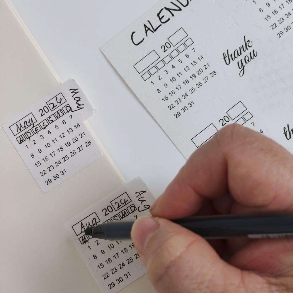 Monthly Tabs Calendar Stickers for Yearly Planner for Journal Dividers, Plan for School Year, Agendas and Organizers, Office Supplies (Style1-32Months) 3