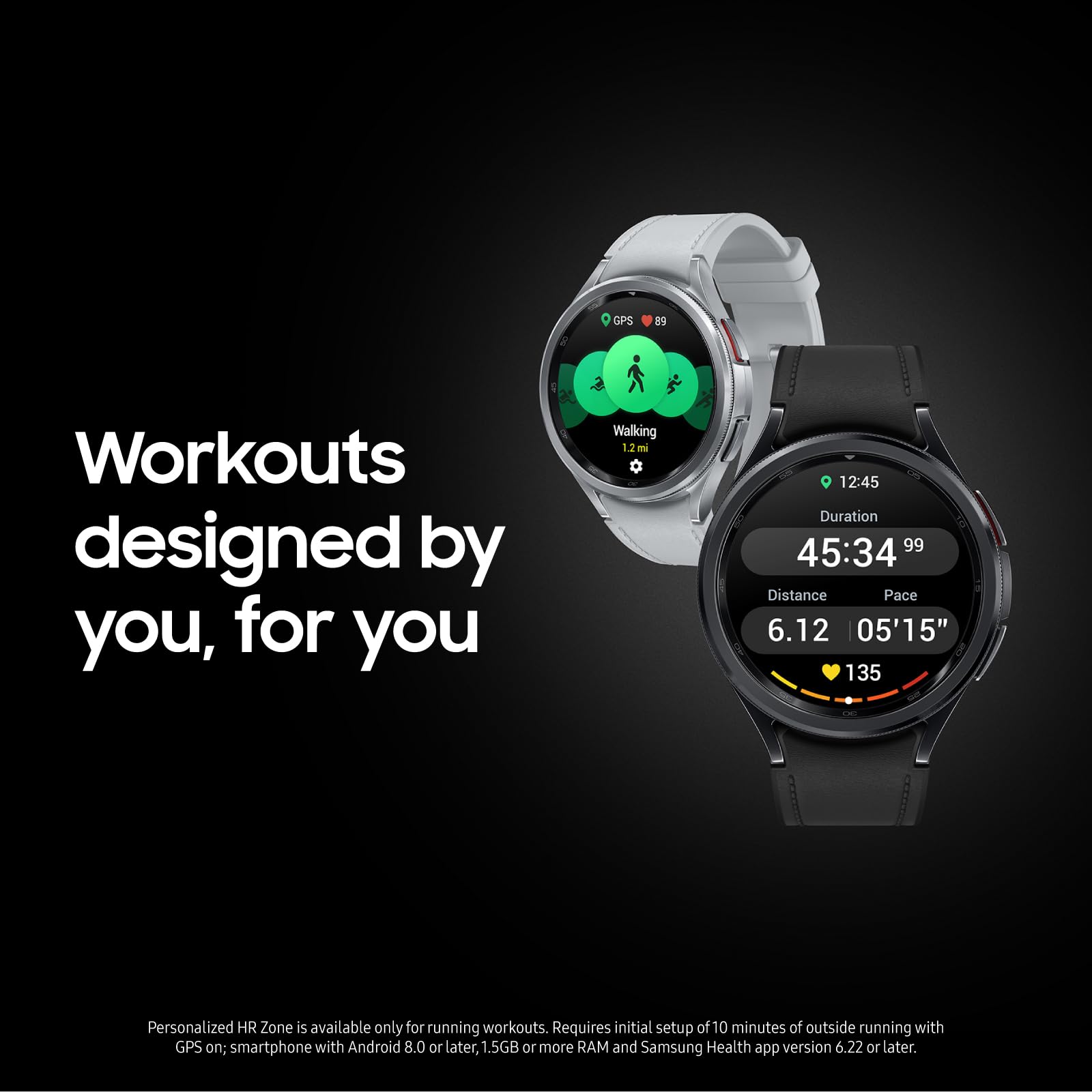 Samsung Galaxy Watch 6 Classic 47mm Bluetooth Smartwatch, Rotating Bezel, Fitness Tracker, Personalized HR Zones, Advanced Sleep Coaching, Heart Monitor, BIA Sensor, Health Insights, US Version, Black 3