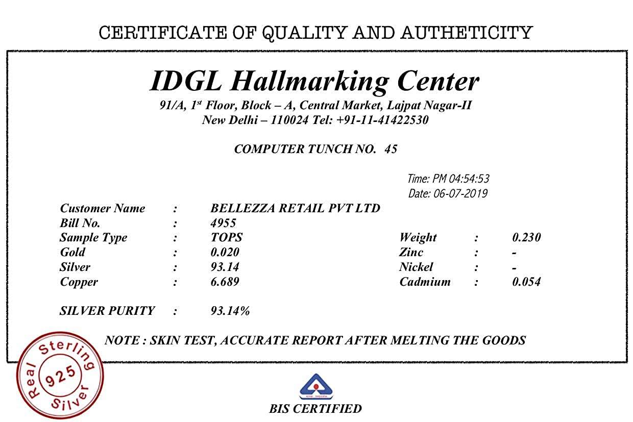 Aww So Cute 925 Sterling Silver Hypoallergenic Star Hoop Earrings for Babies, Kids & Girls | Diwali Gift/Birthday Gift | Comes in a Gift Box | 925 Stamped with Certificate of Authenticity | ER1319 5