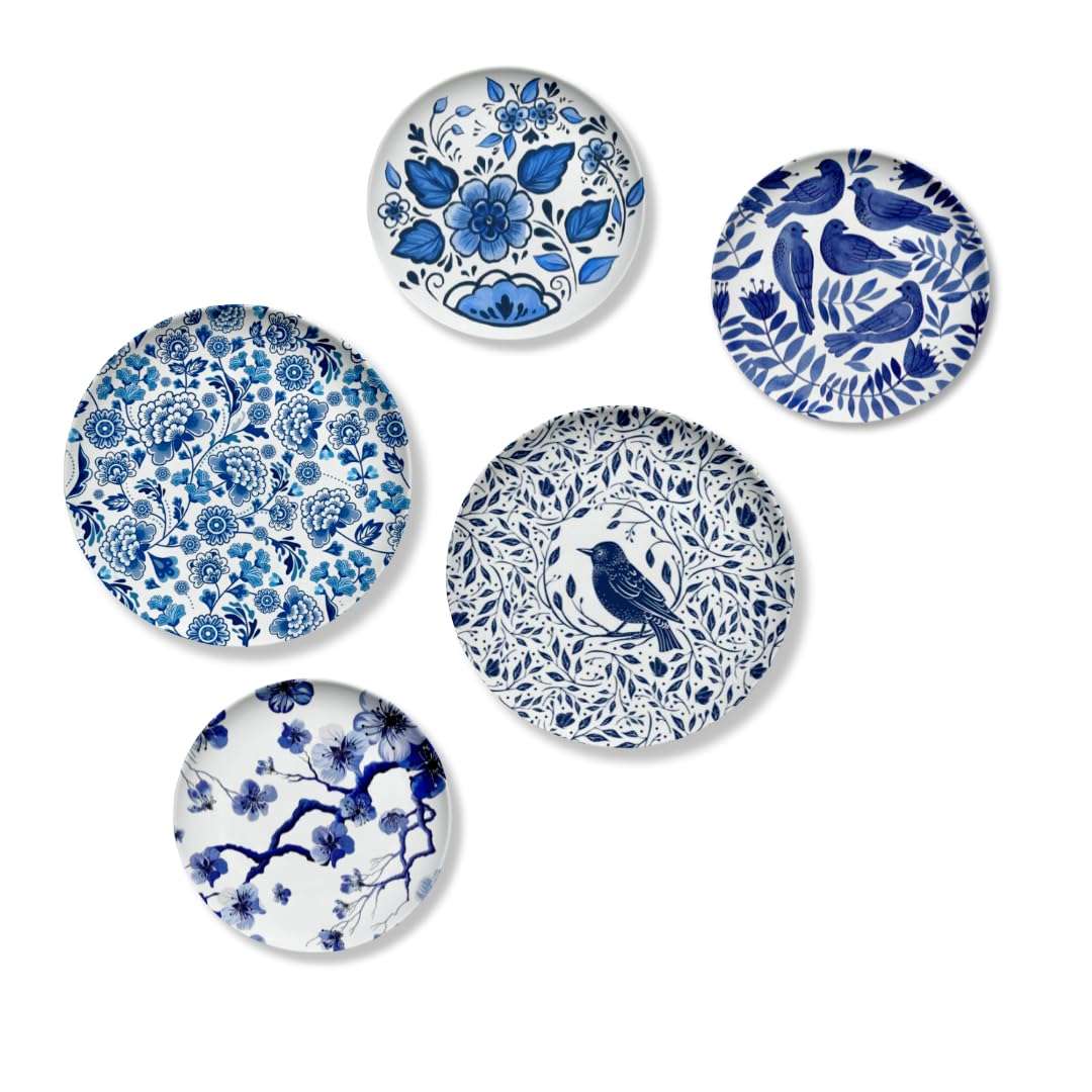 7 Decore Ceramic Plates for Wall decorartion & Home Decoration | Perfect for Living Room, Dinning Room & Bed Room | Hotel & Cafe Decor | Delft Art Design | Ideal Gift Option 6