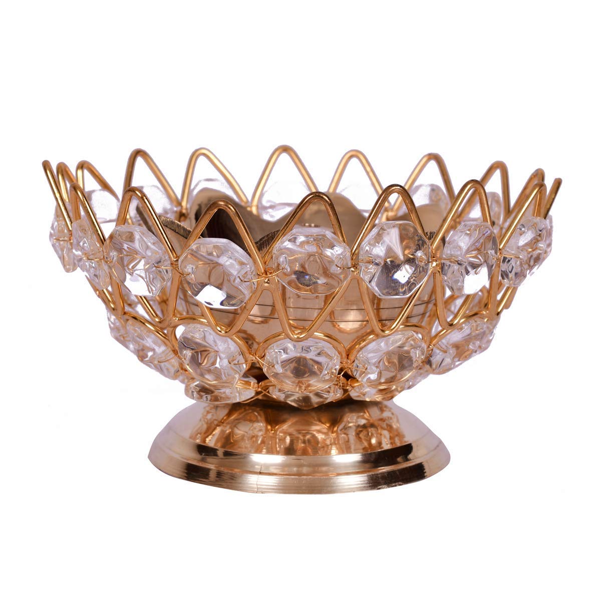 Collectible India Metal Decorative Bowl (3.5 x 2.1 x 3.5 inch, Gold), Small (DFBS151-Small) 5